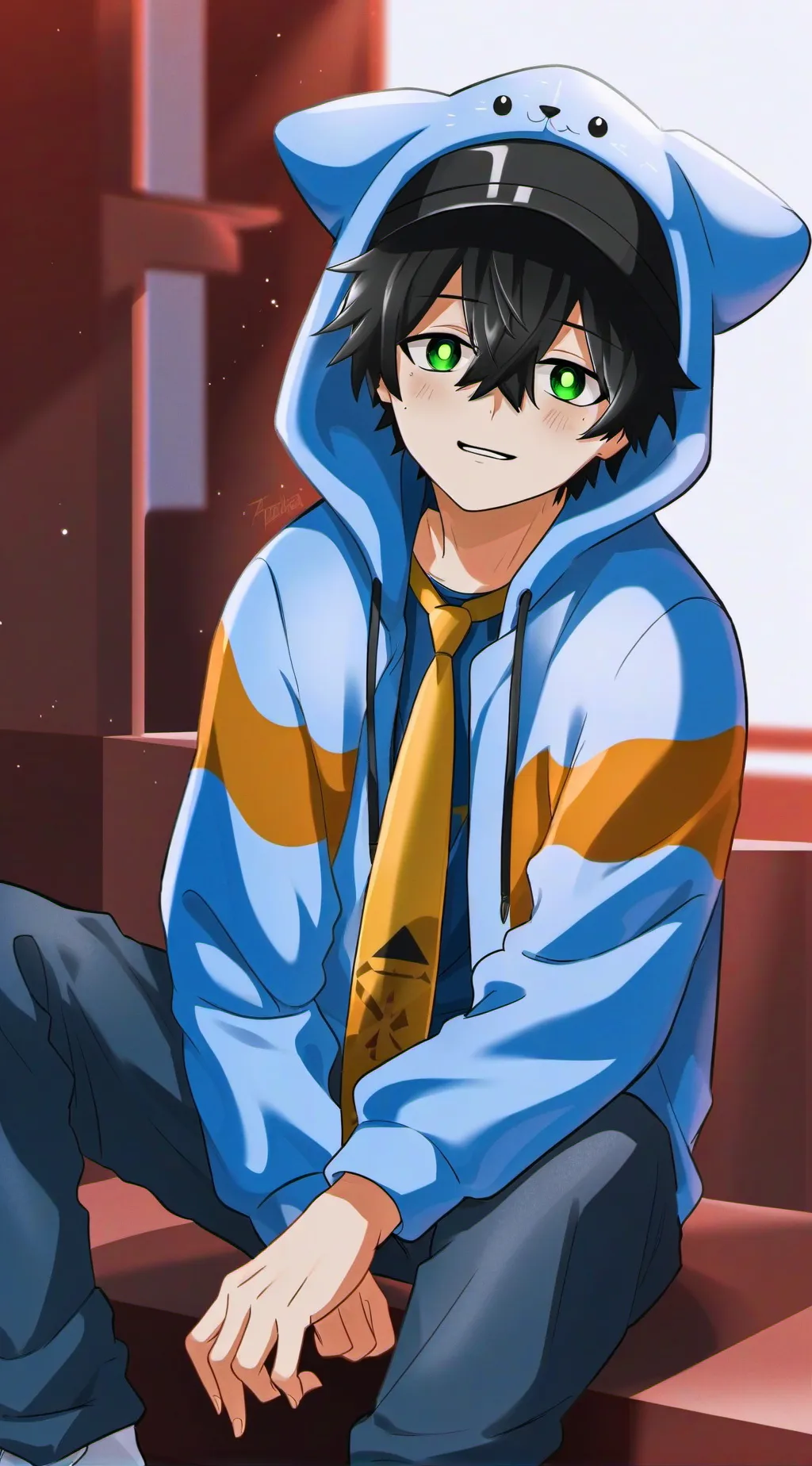 ai character: Max~ background