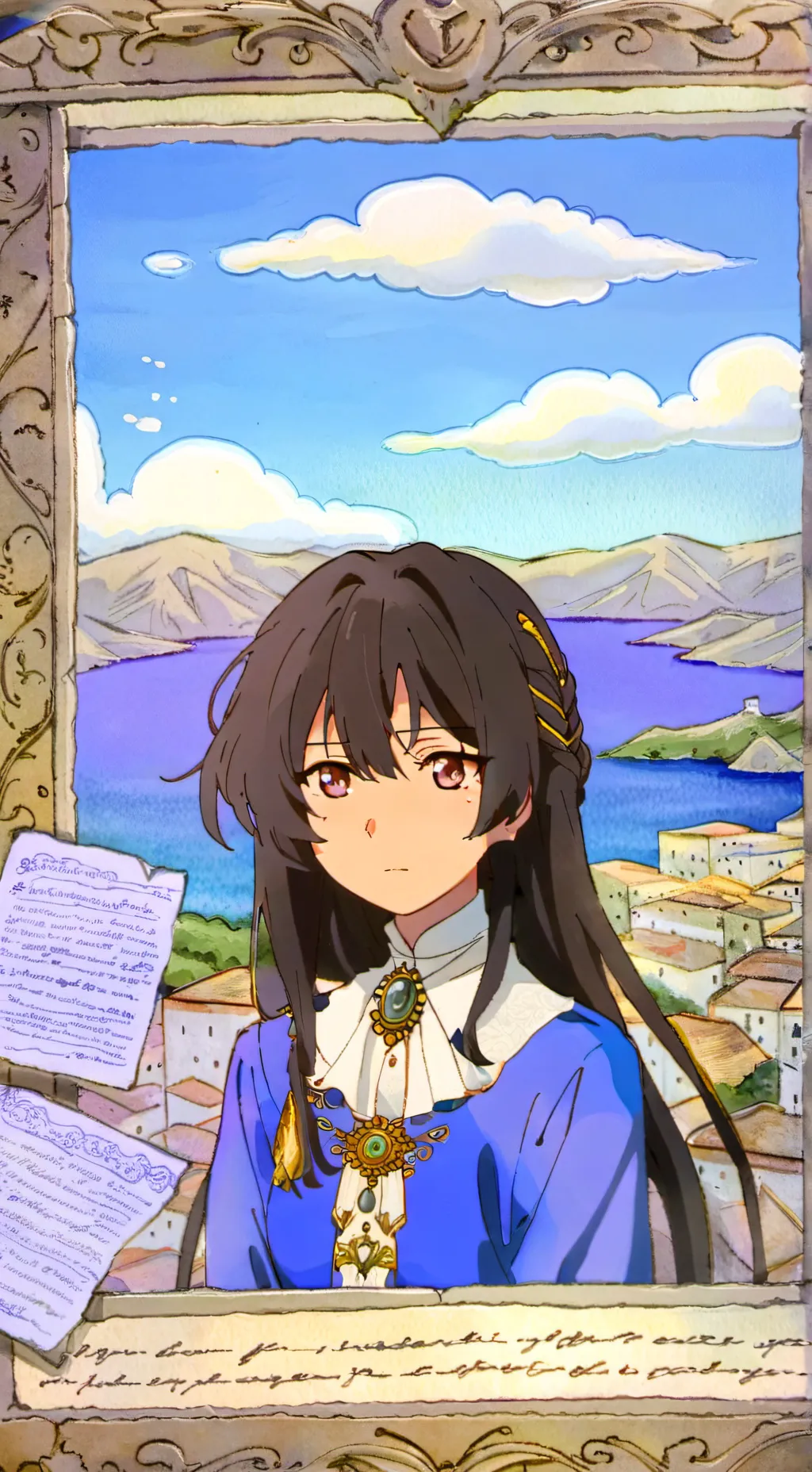 ai character: nose background