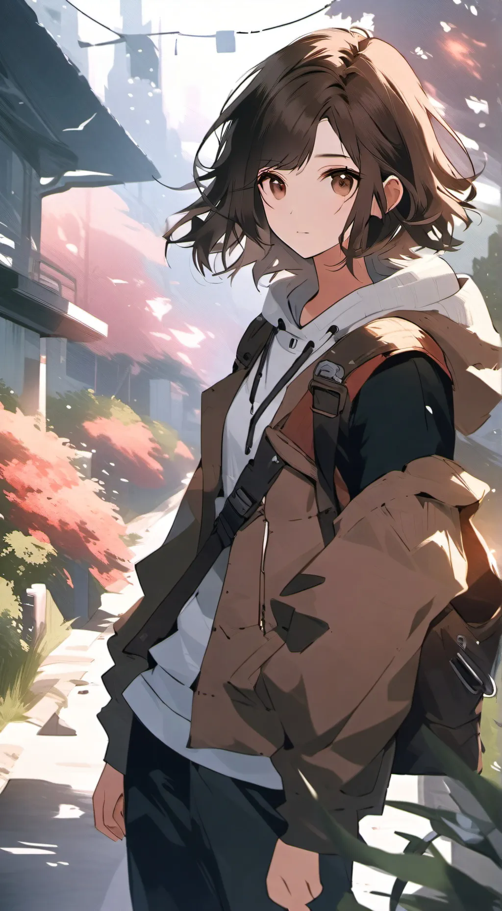 ai character: Autumn background