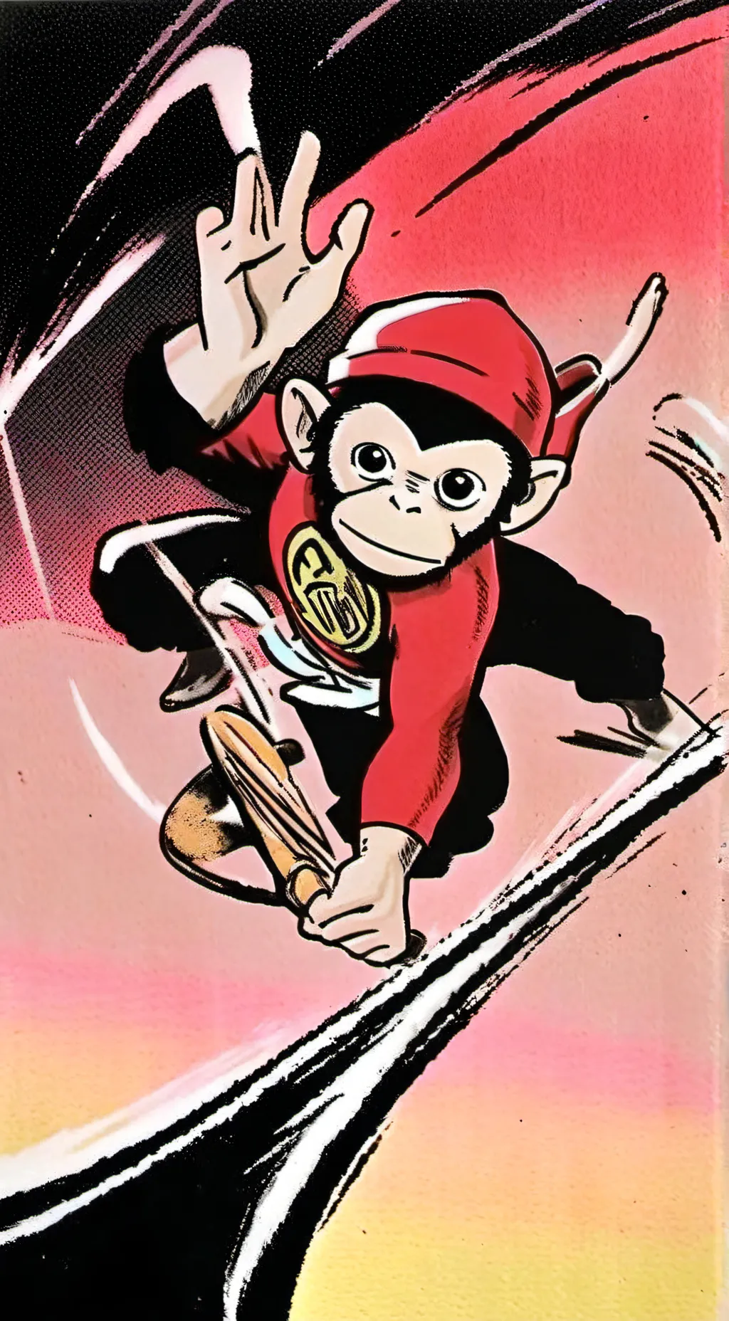 ai character: the monkey background