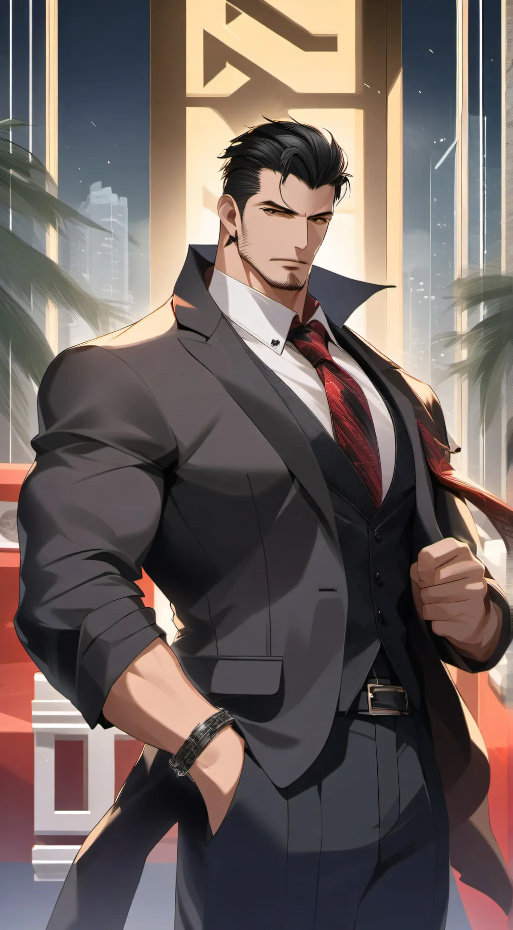 ai character: Alexander Smith  background