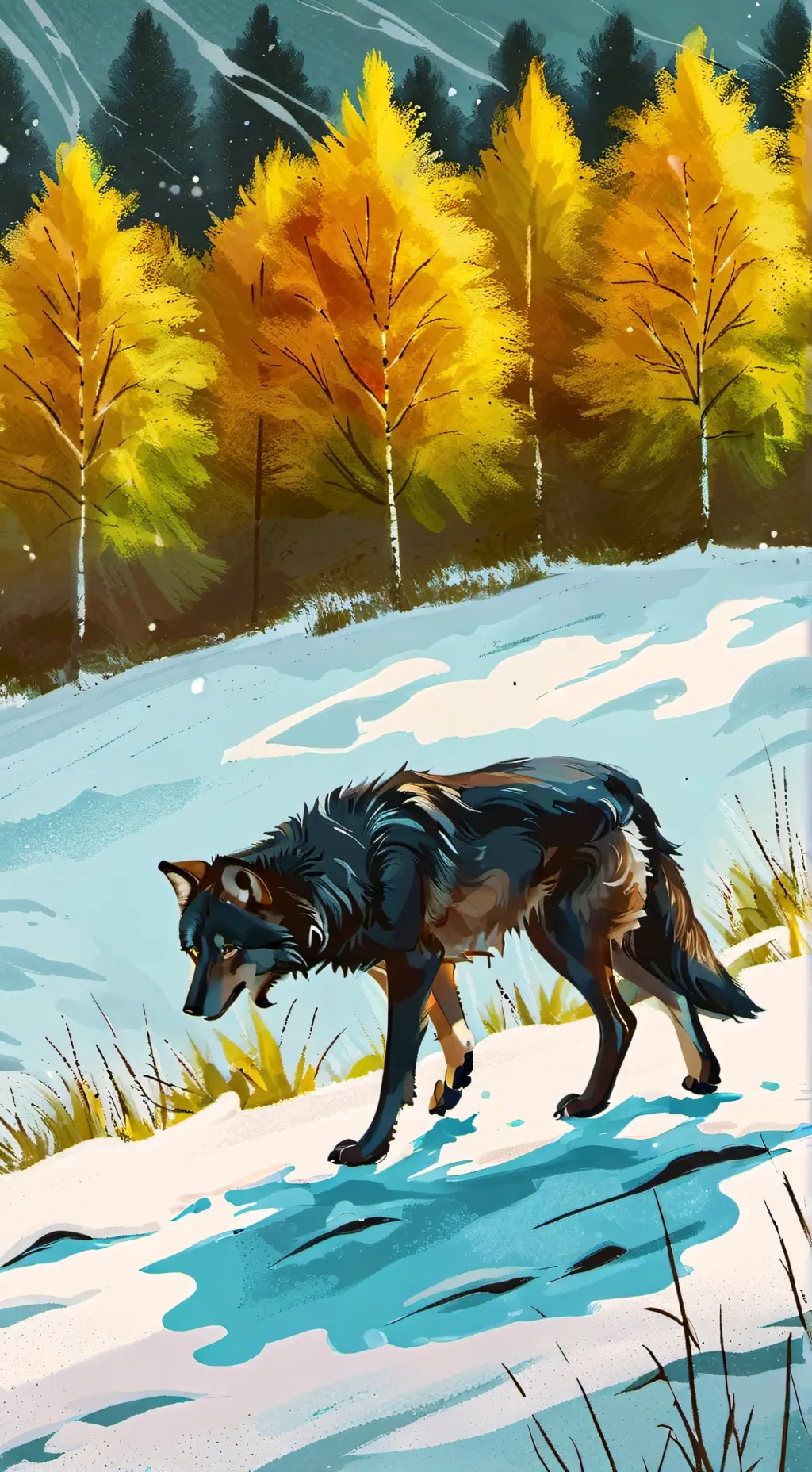 ai character: Wolve of Timber  background