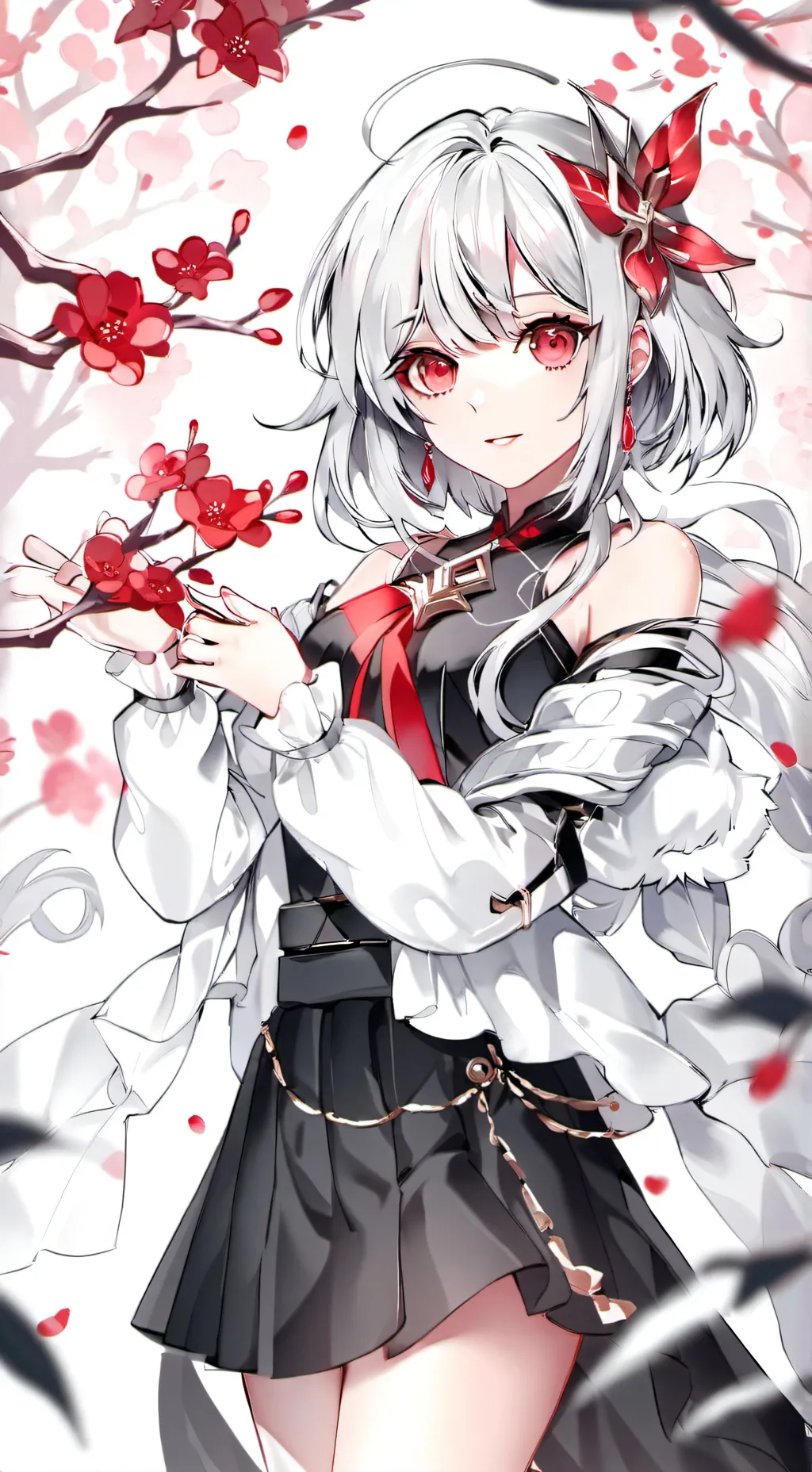 ai character: red  background