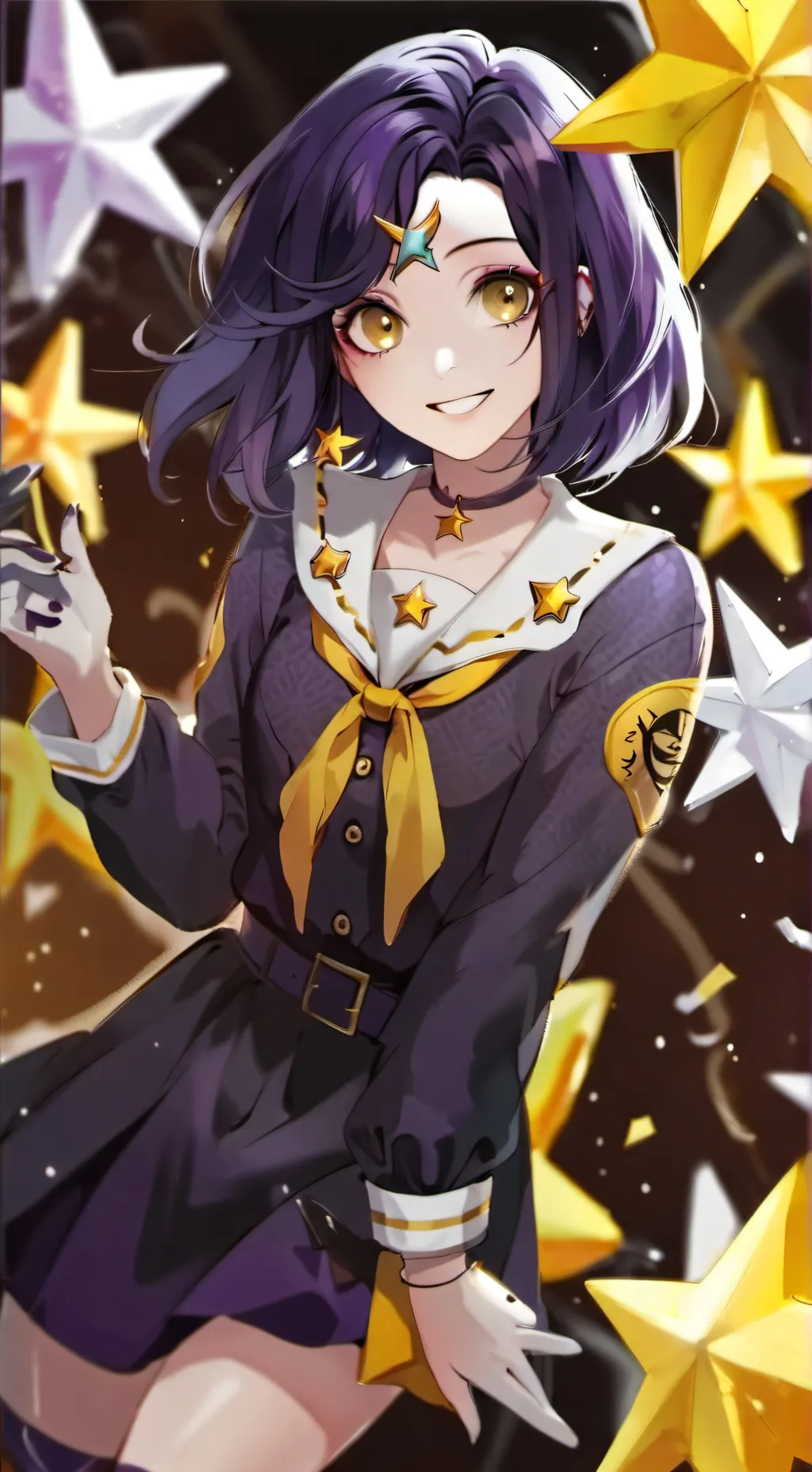 ai character: princess galaxy background