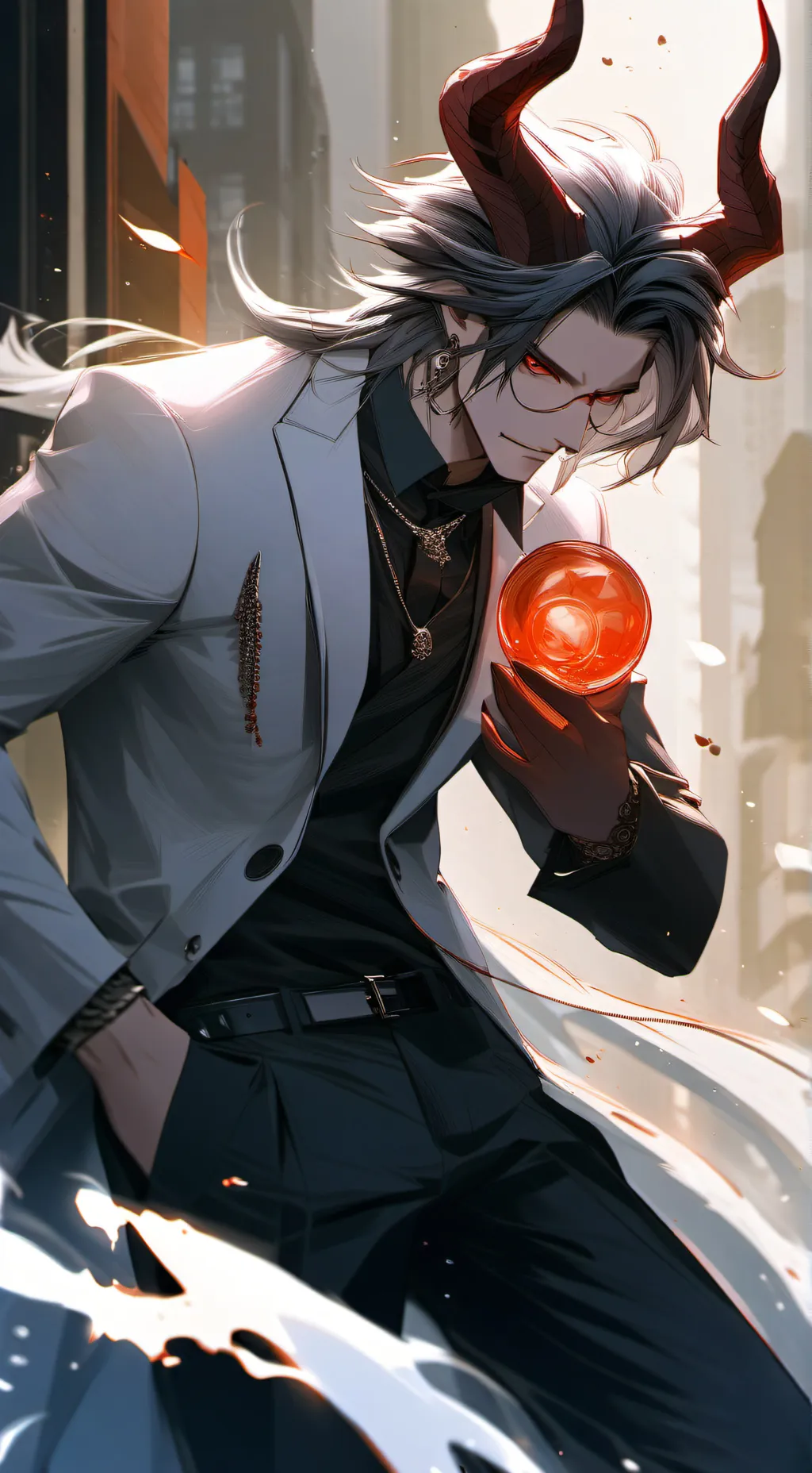 ai character: shadow background