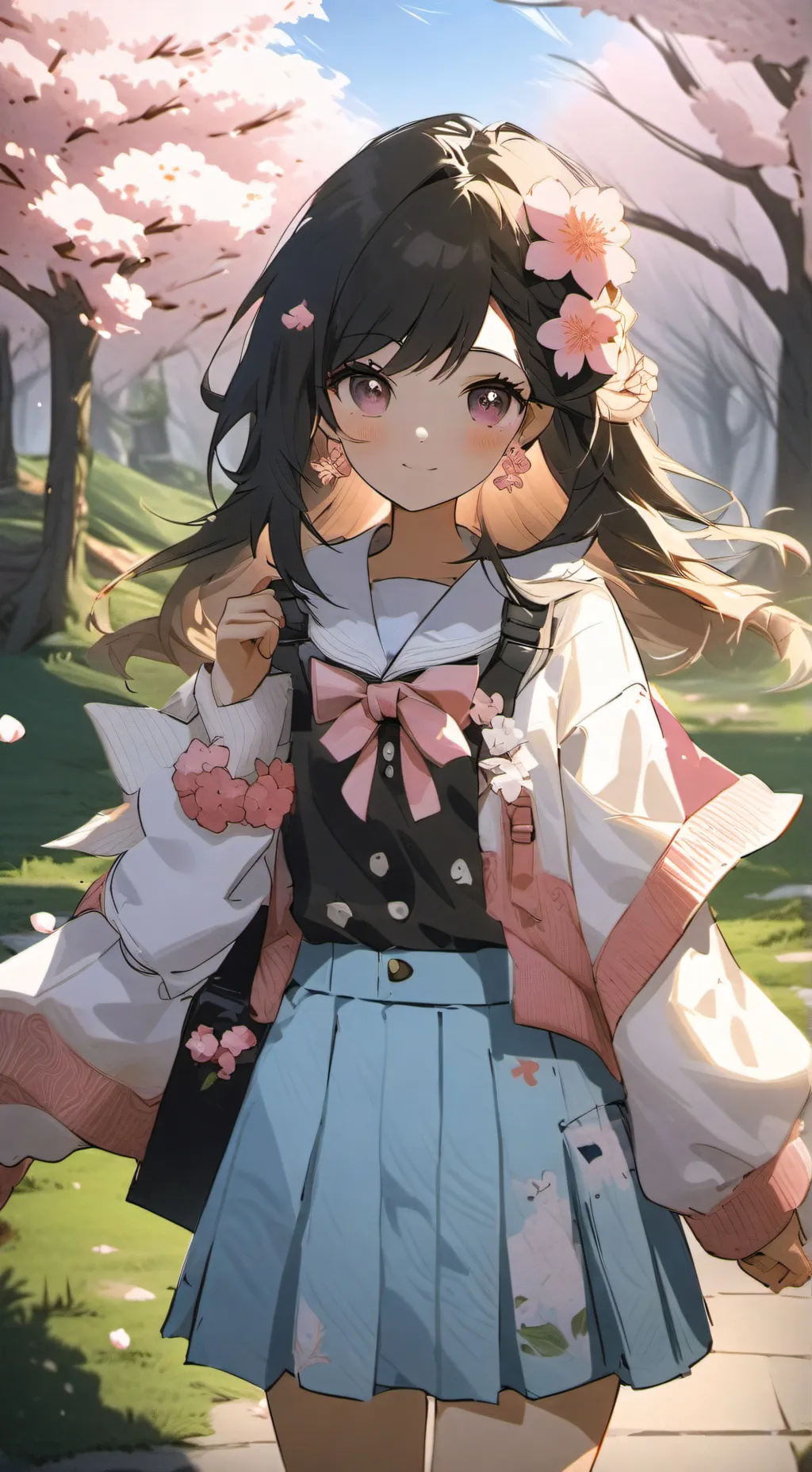 ai character: Yumi-San! 🩷💮 background