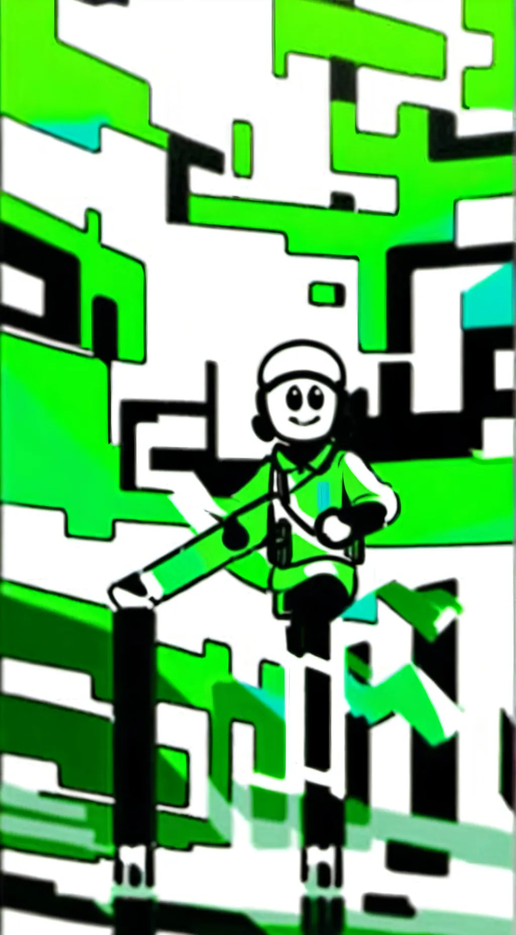 ai character: Sick vee! background