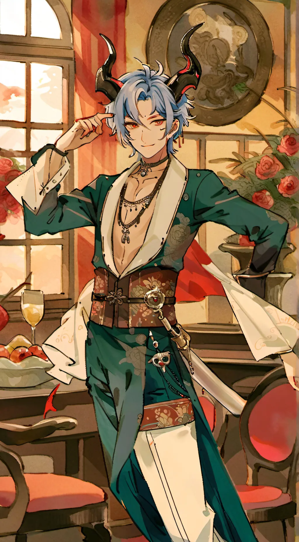 ai character: ∆lice background