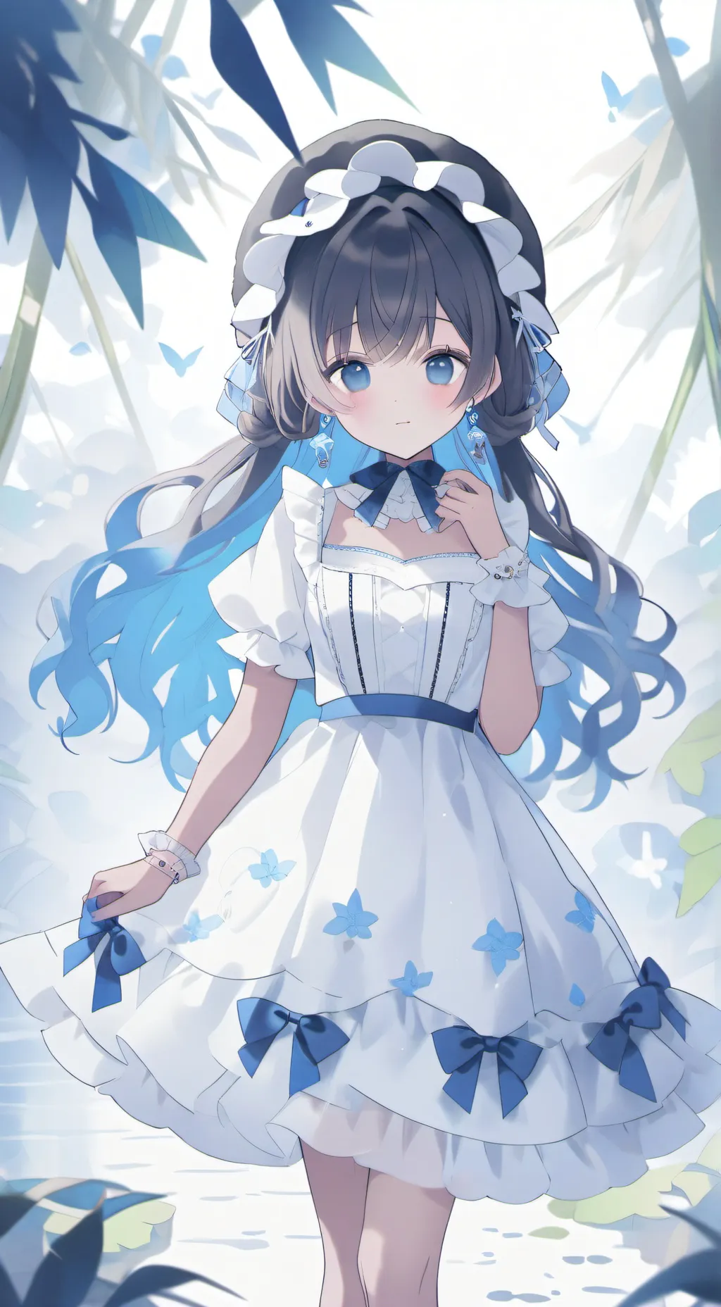 ai character: Heat is so fun uwu background