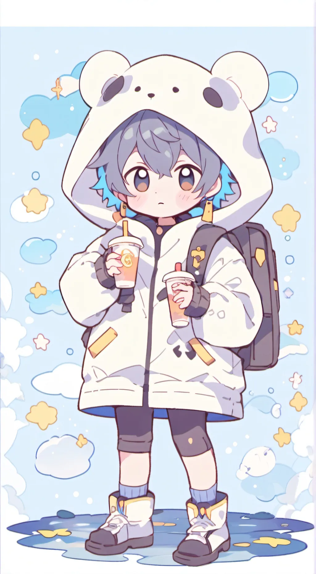 ai character: ниц background