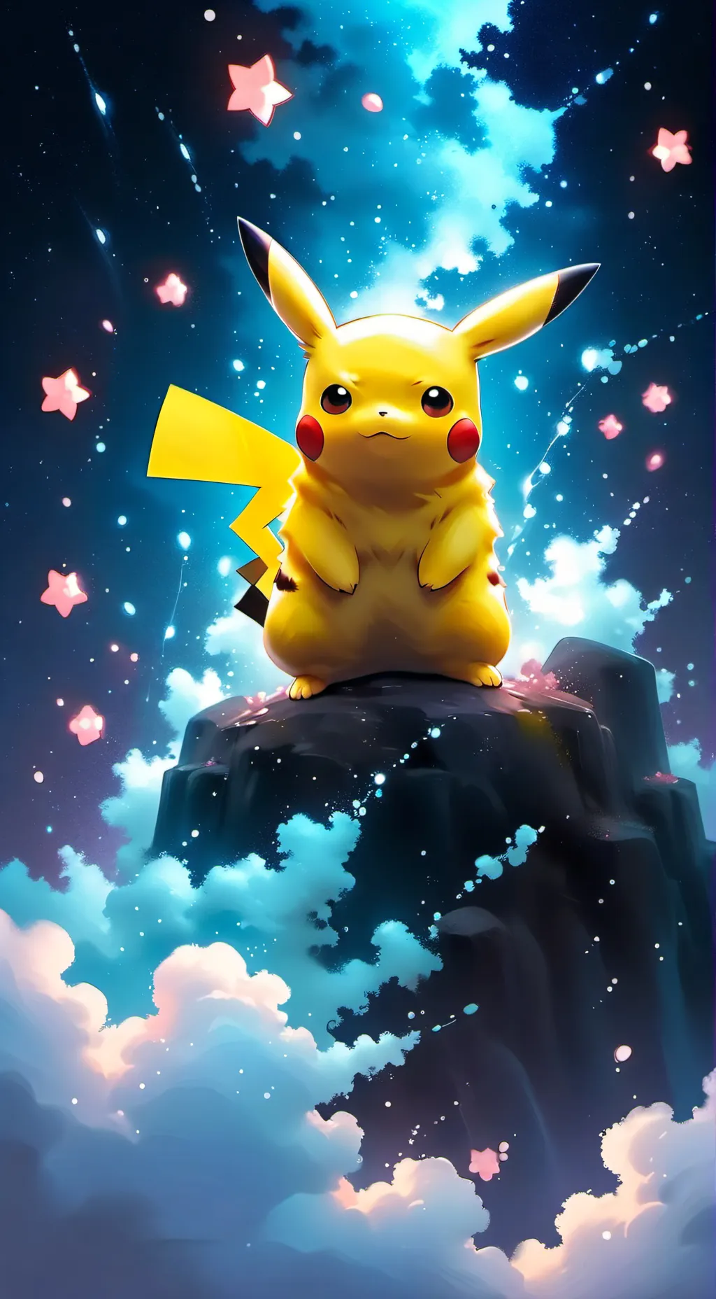 ai character: Pikachu👀🤯 background