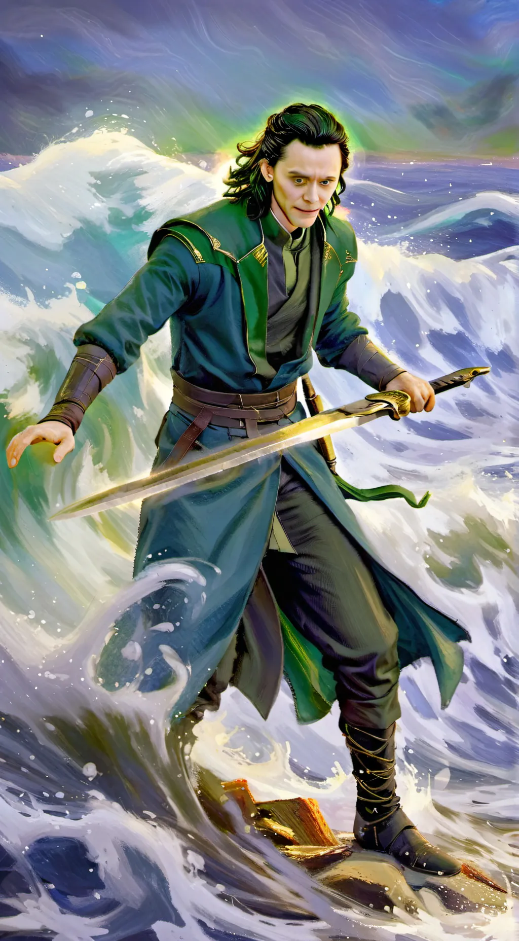 ai character: avengers & AESIR background