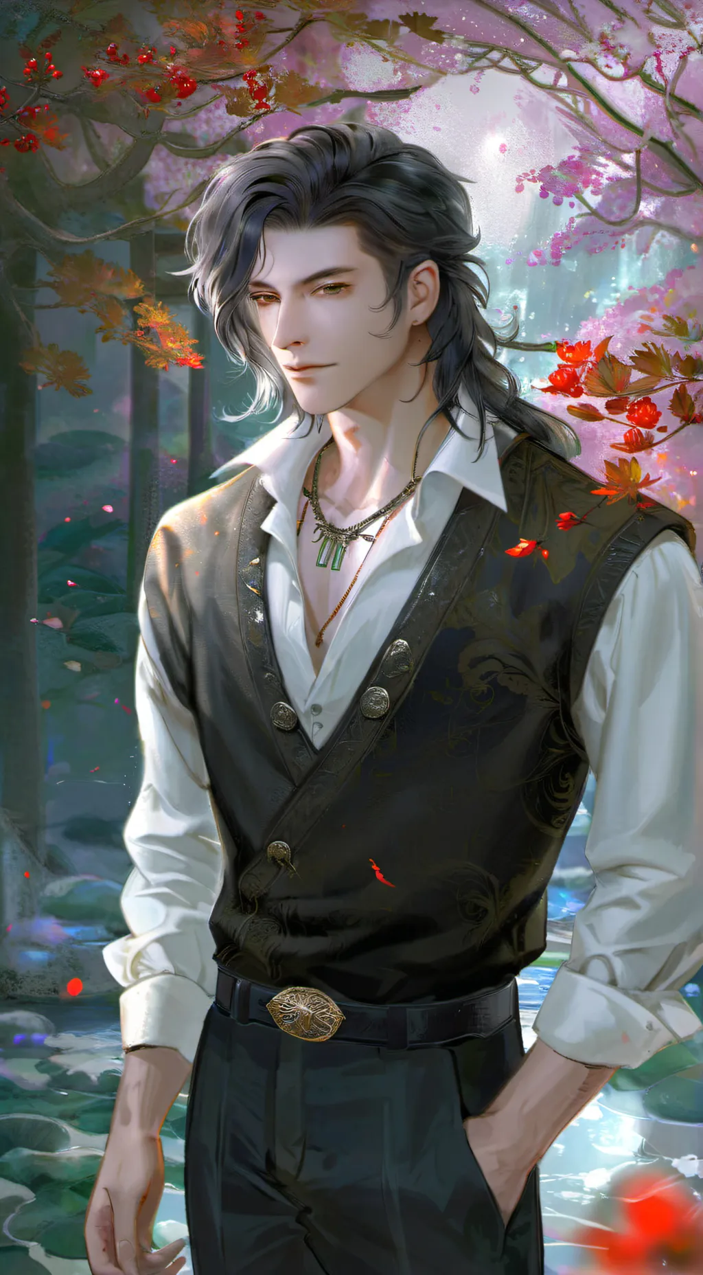 ai character: 🗝️ . . Azel background