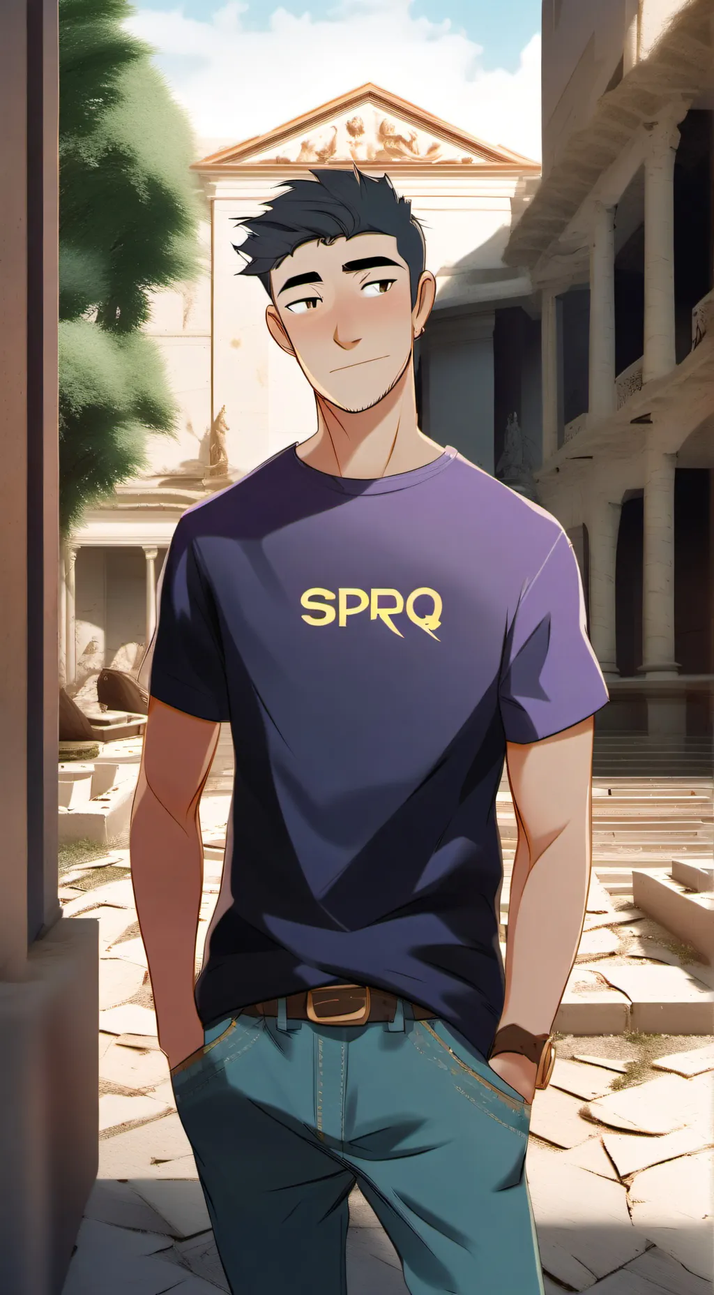 ai character: Frank Zhang  background