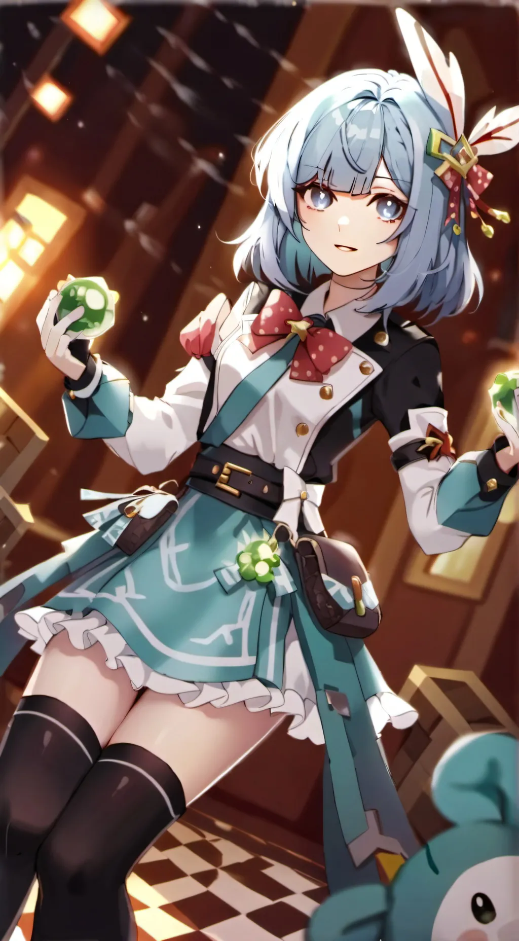 ai character: sandy background