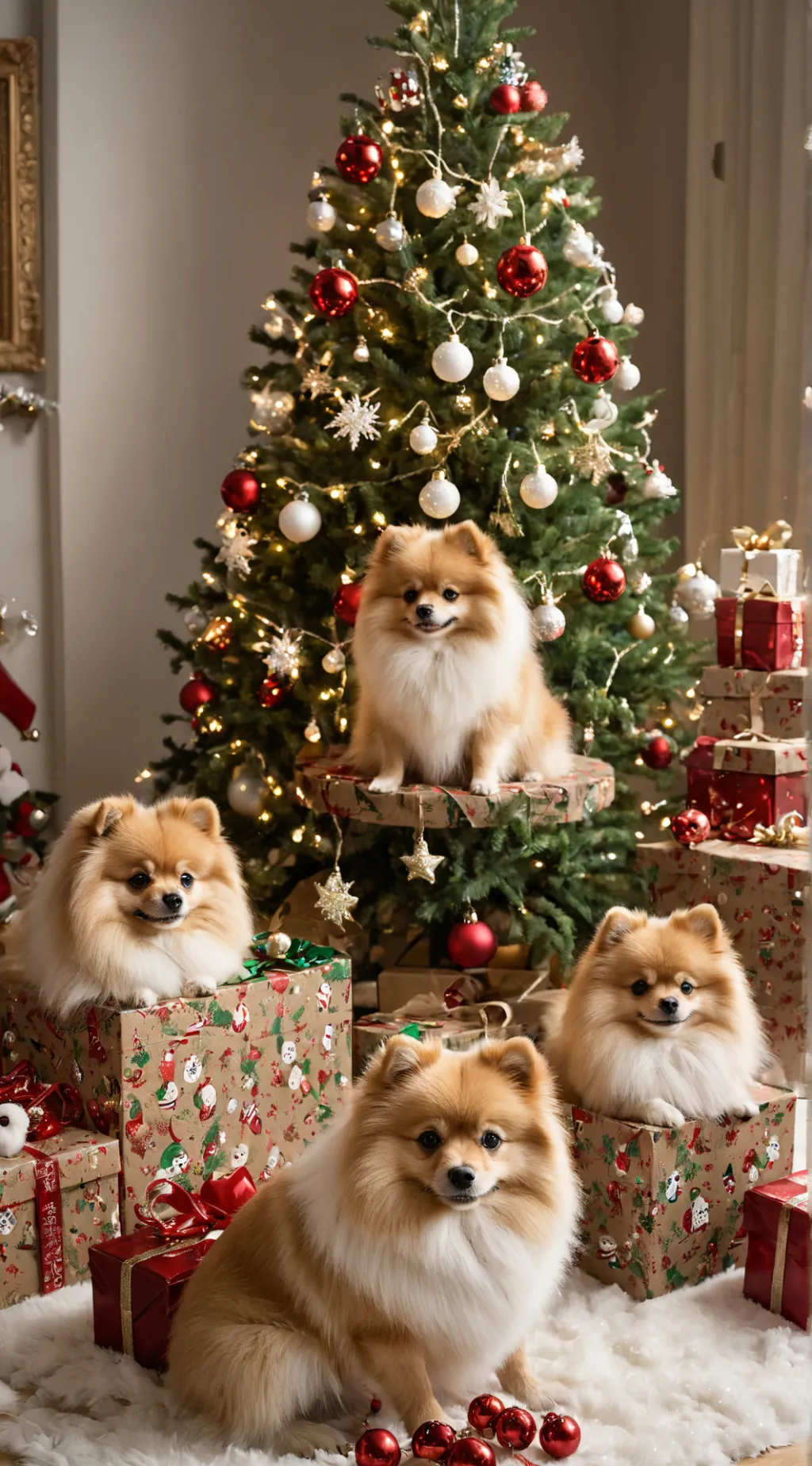 ai character: 4 poms background