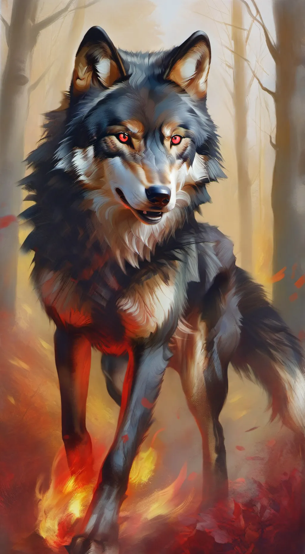 ai character: HH turns to Wolves background