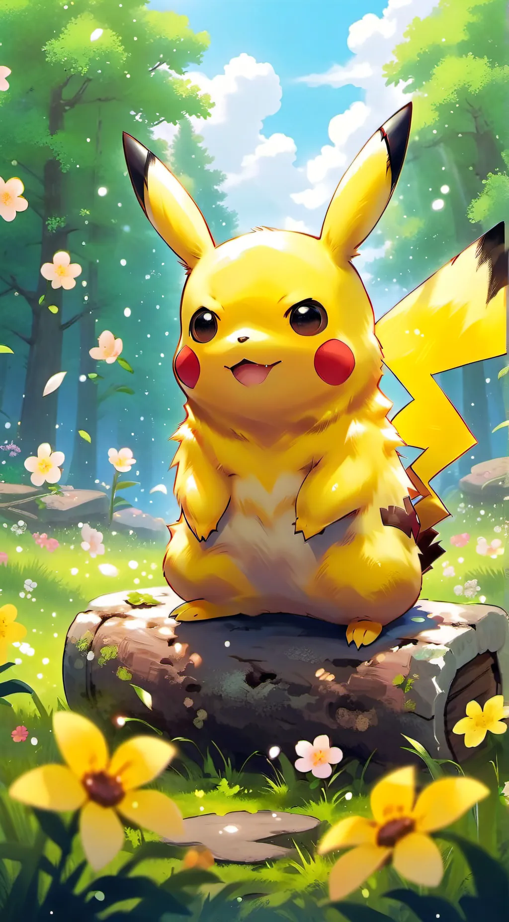 ai character: Pikachu background