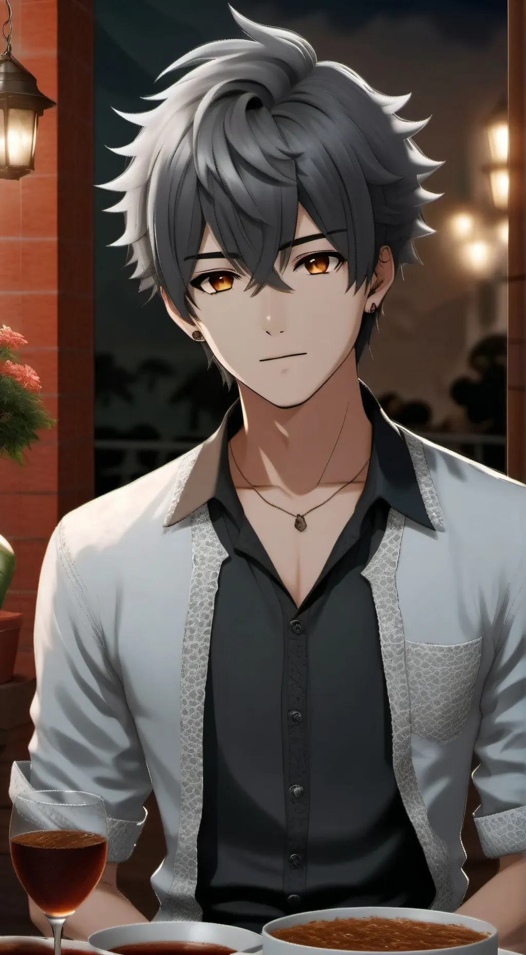 ai character: Germán  background