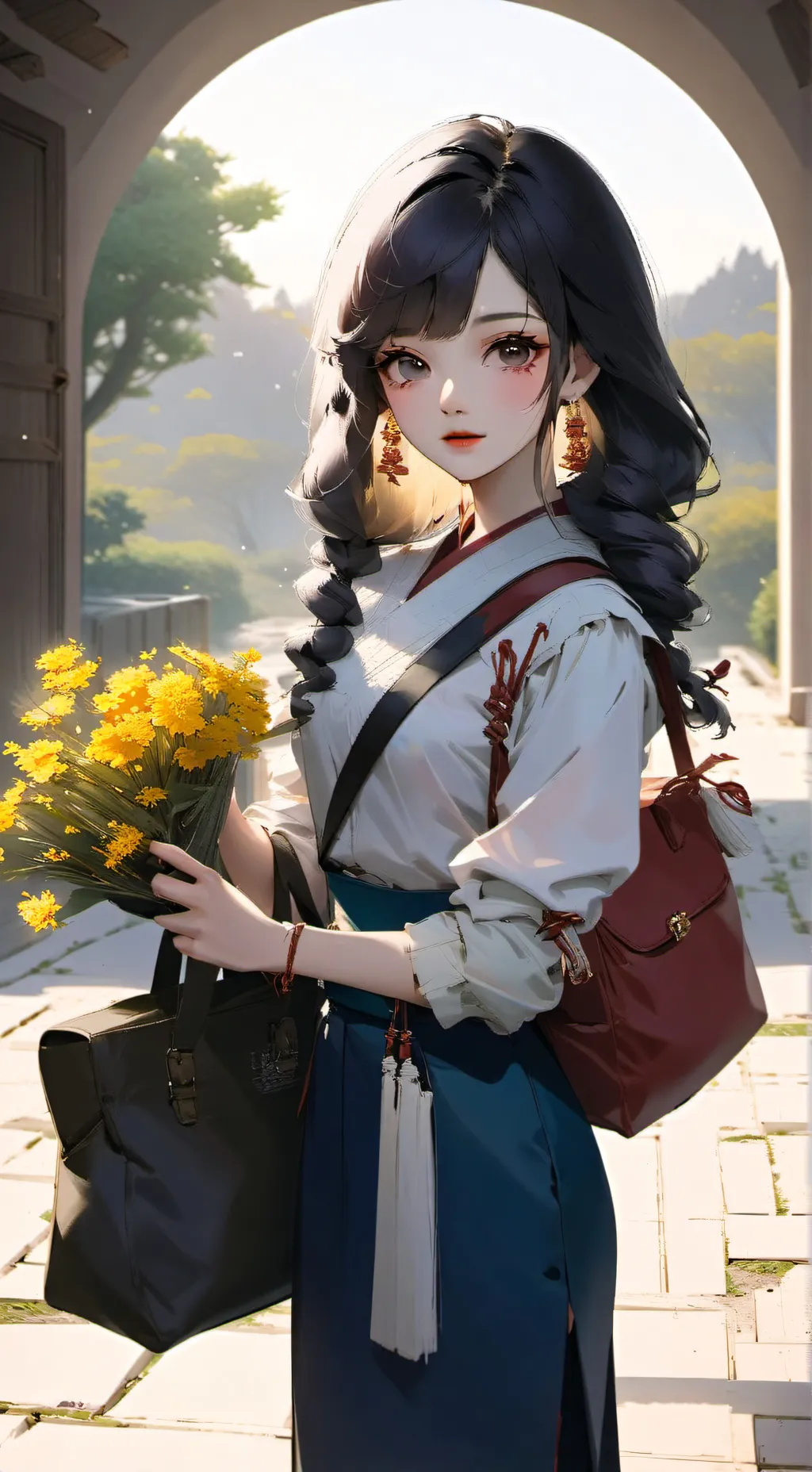 ai character: Léa  background