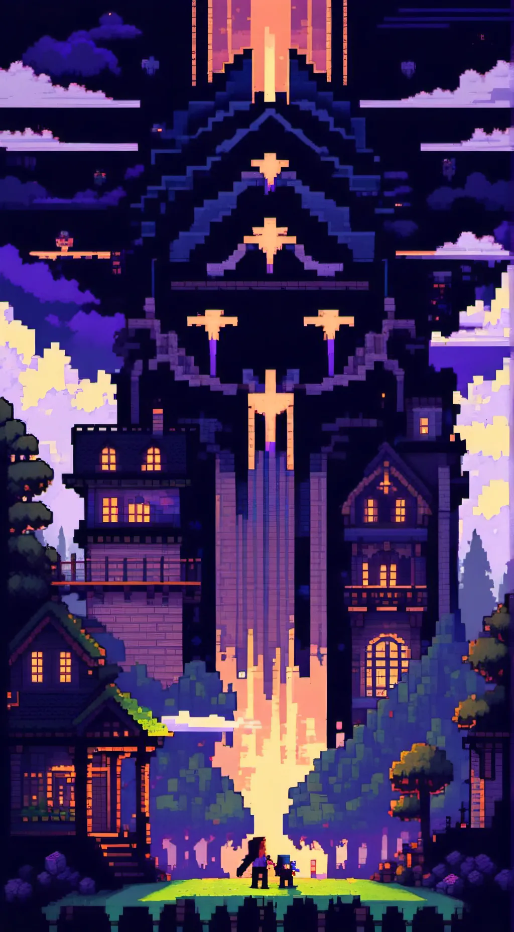 ai character: Minecraft  background