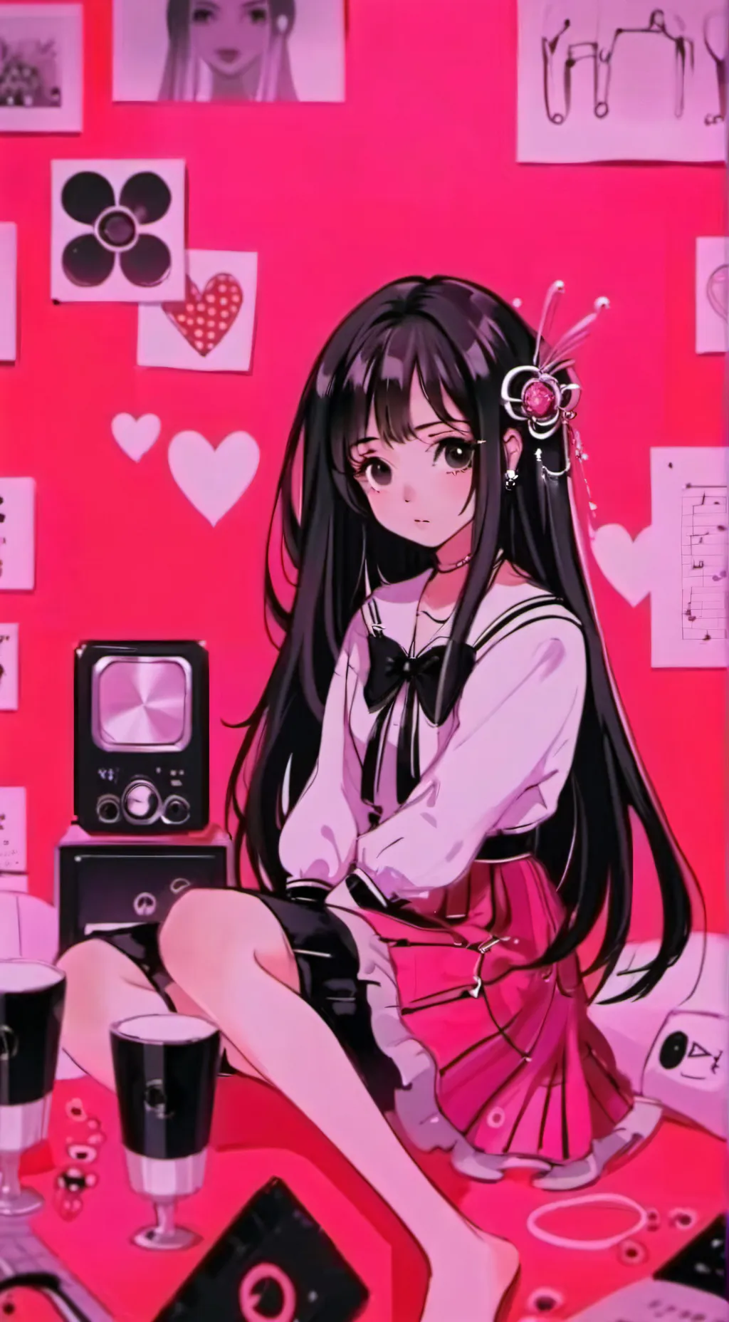 ai character: Rose background