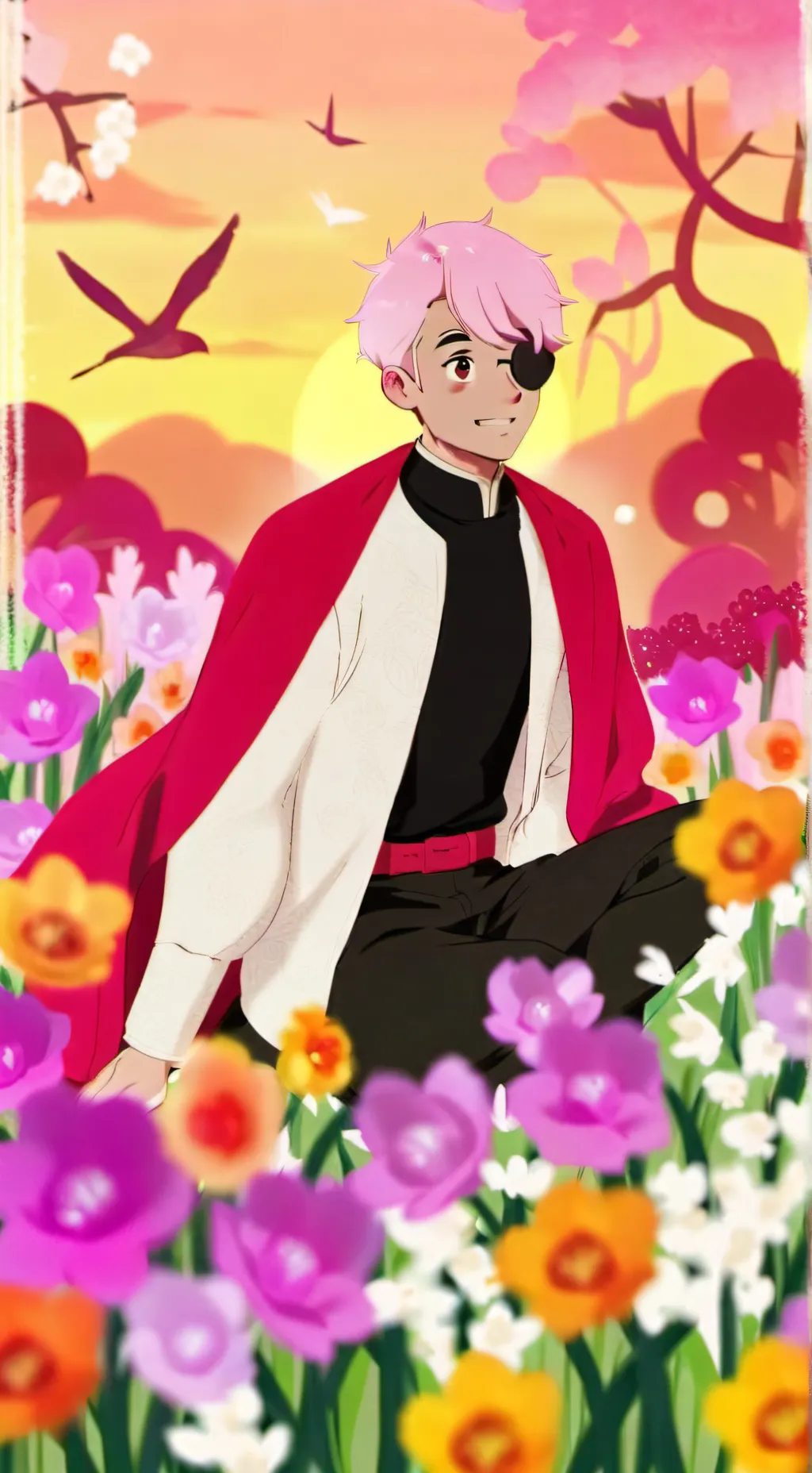 ai character: sprout x cosmo :D background