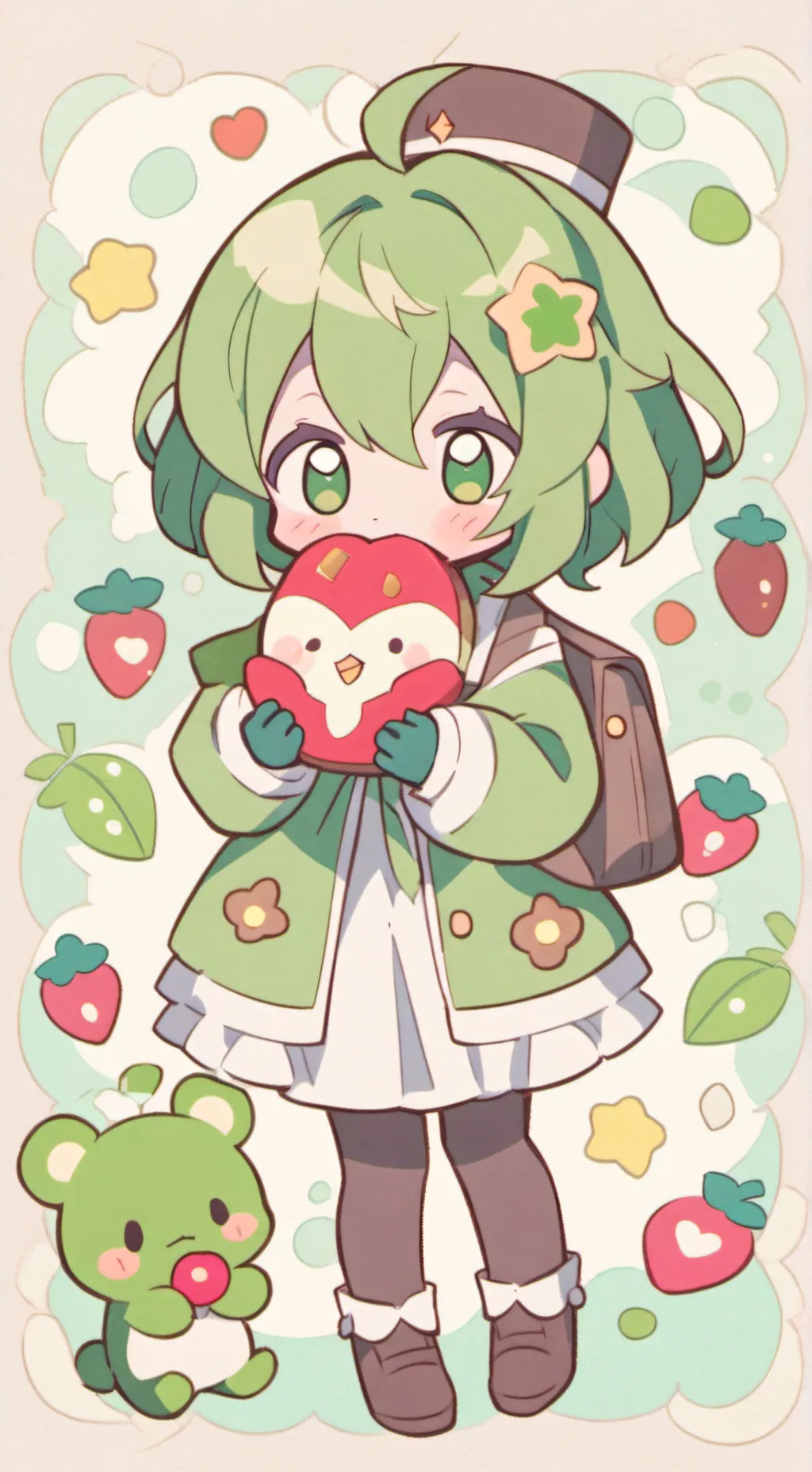 ai character: Fruitcake angst background