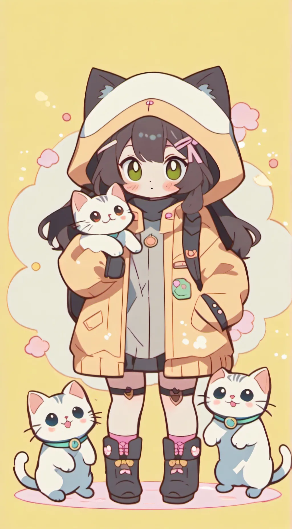 ai character: cat background