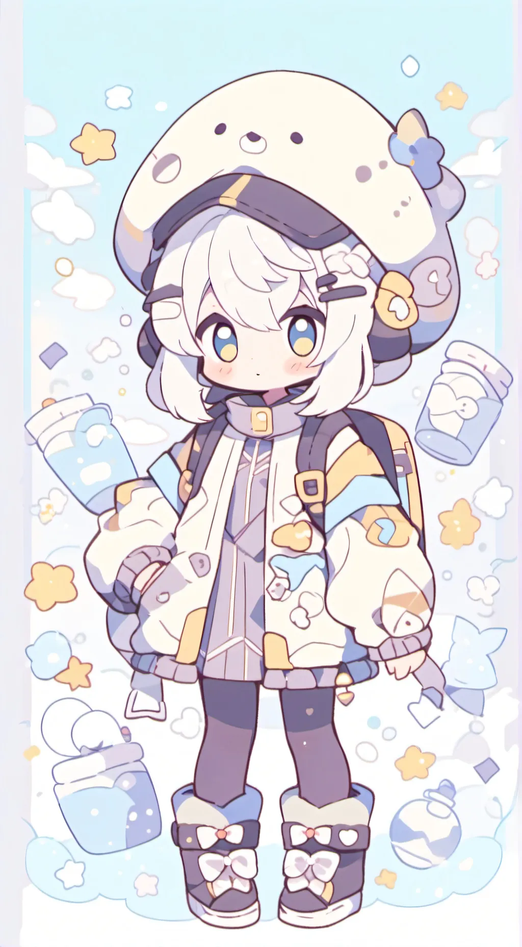 ai character: Melody background