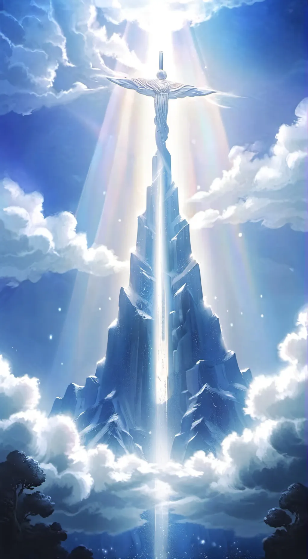 ai character: Heaven background