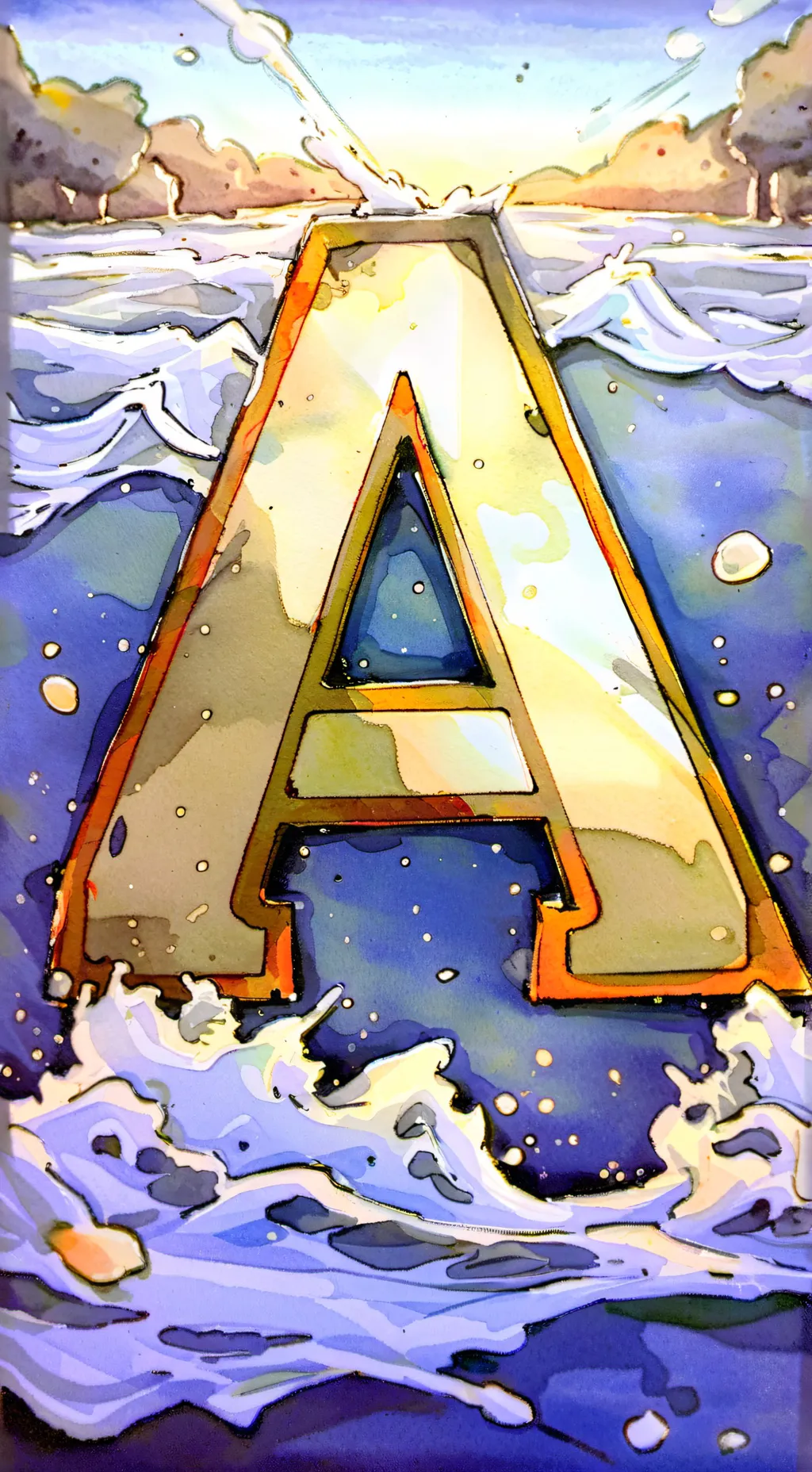 ai character: alphabet meme background