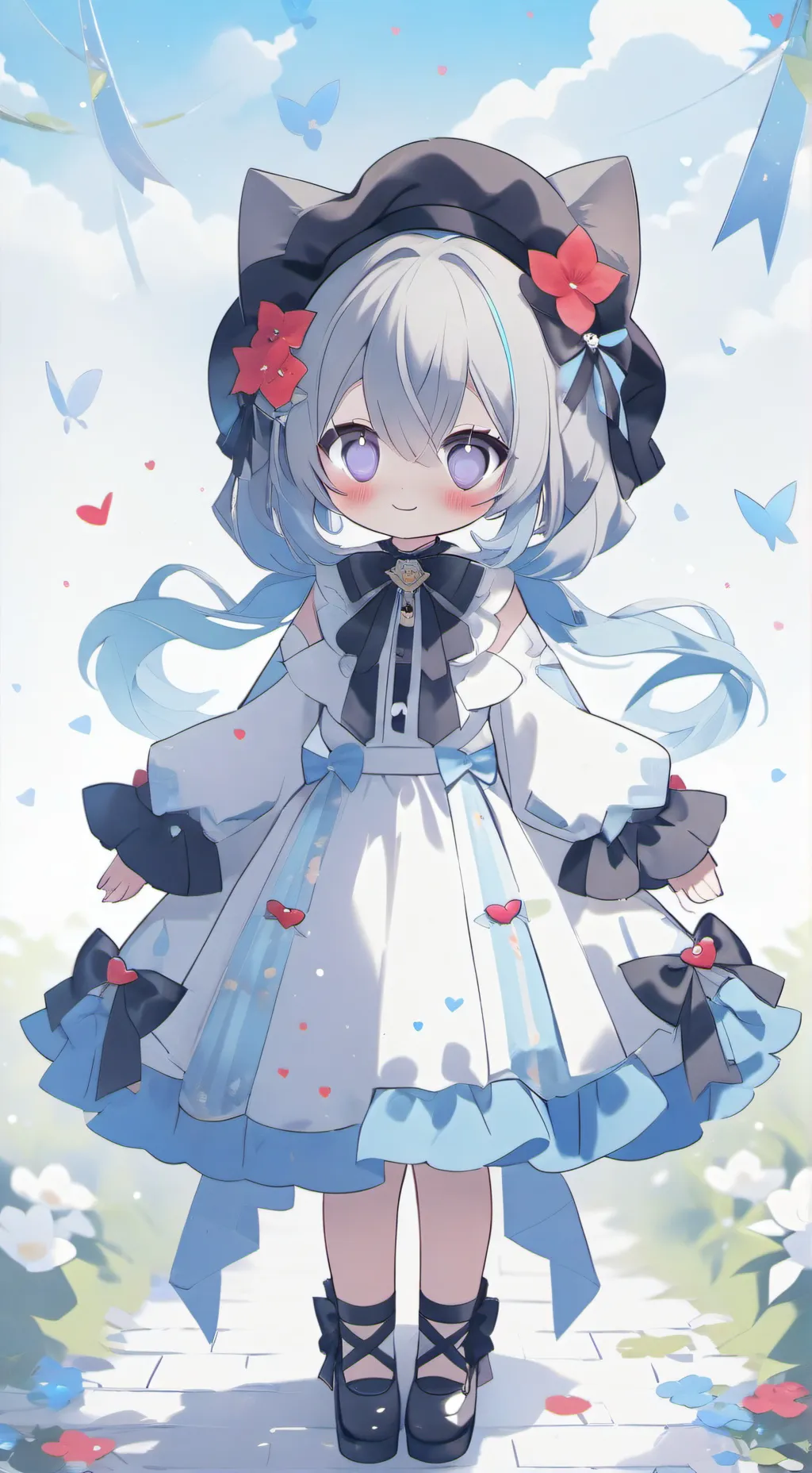 ai character: red background