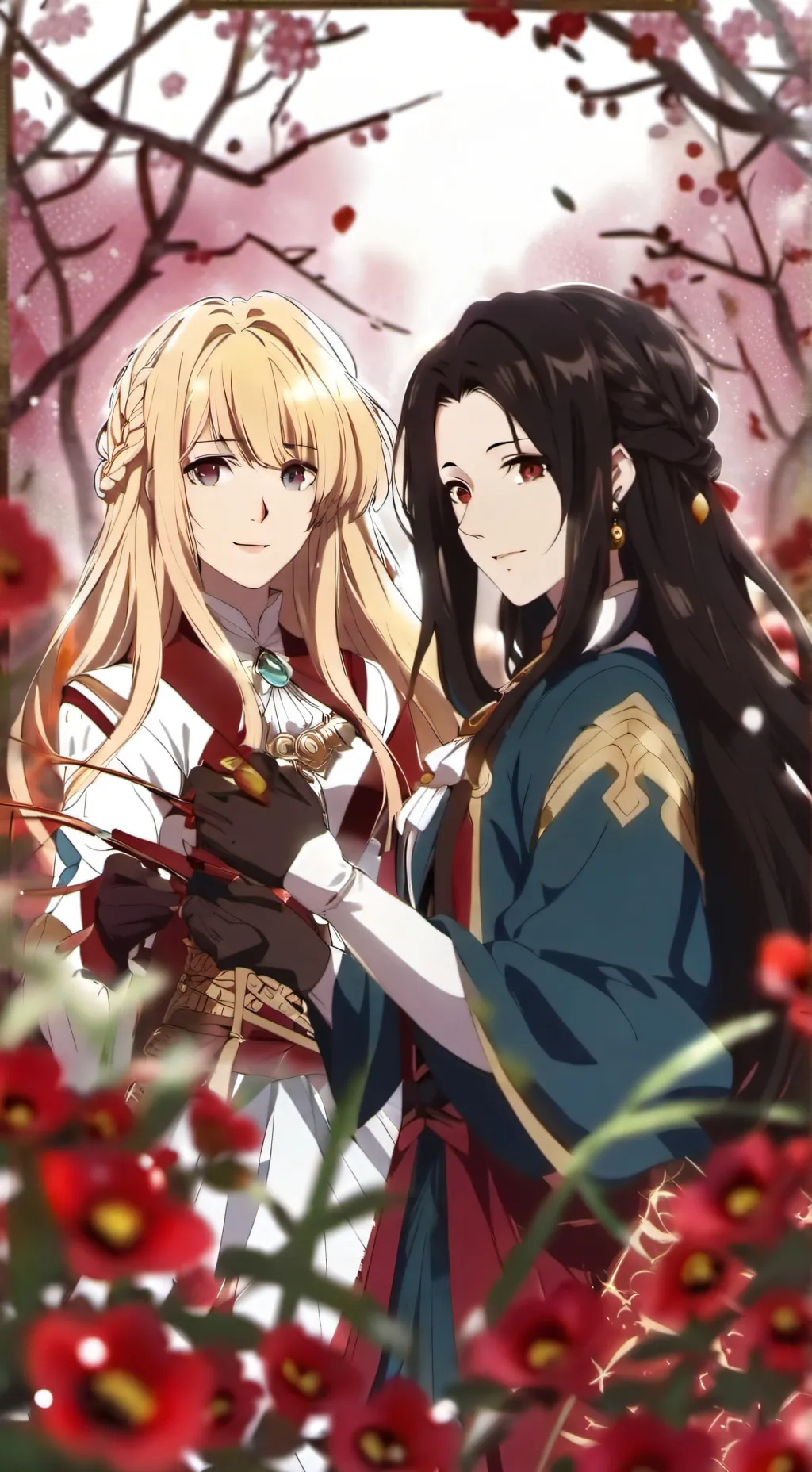 ai character: lina et sara  background