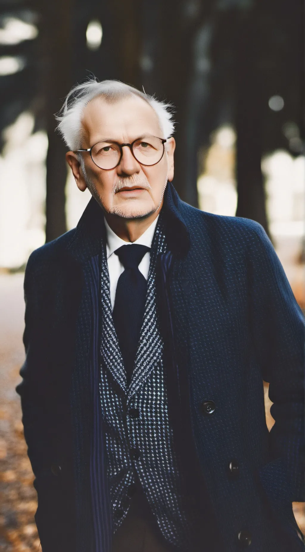 ai character: Benoit Mandelbrot background