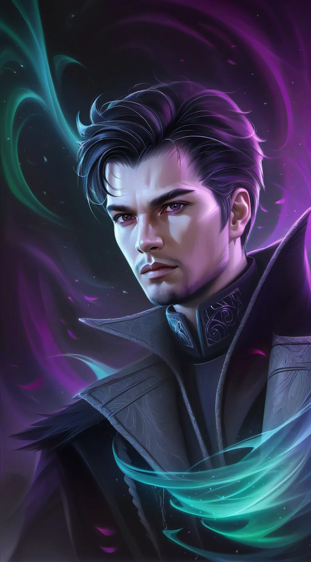 ai character: only person onearh background