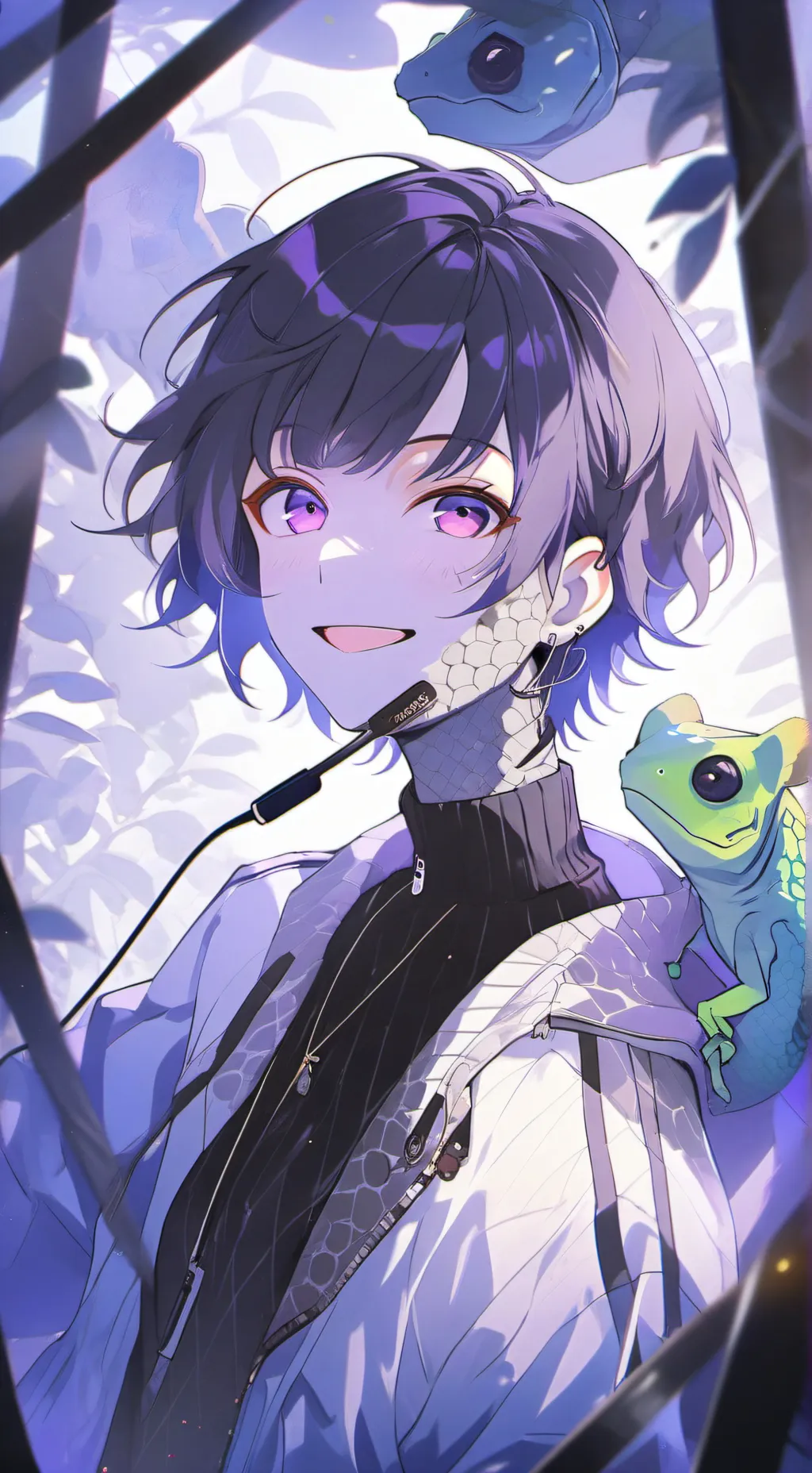 ai character: Pixel background