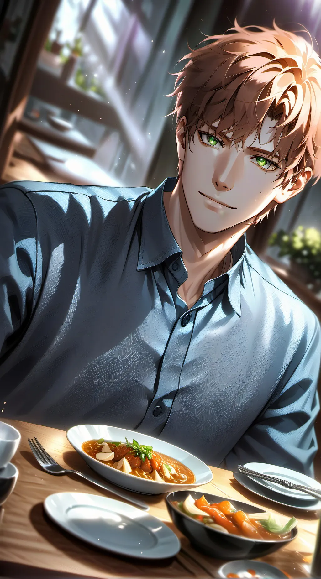 ai character: Simon x durple background