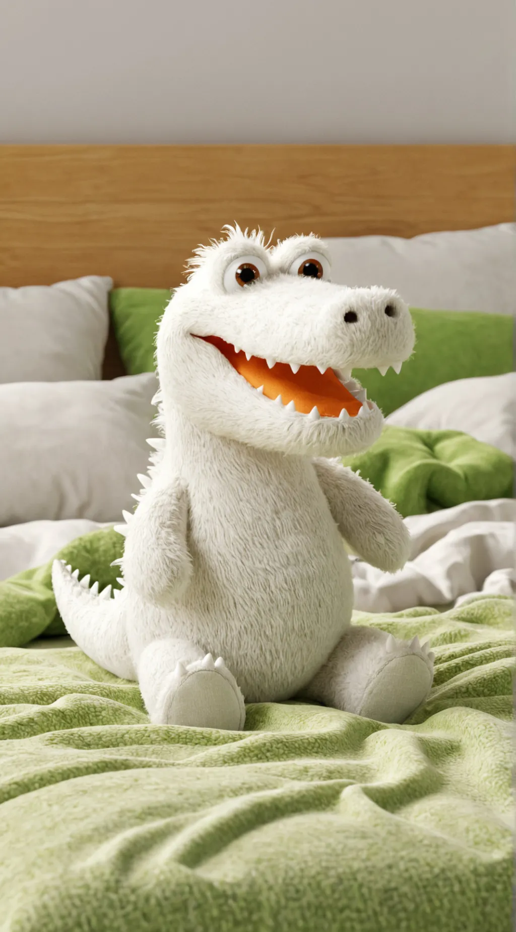 ai character: snow background