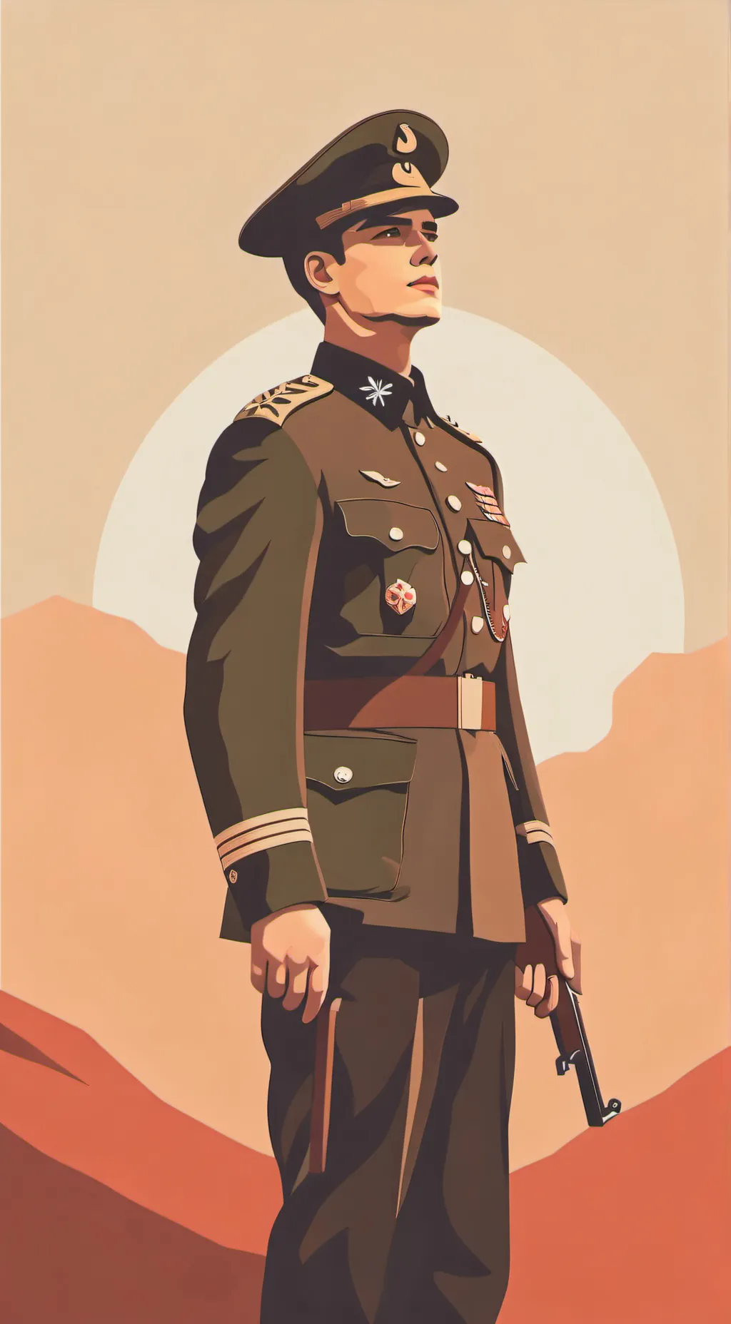 ai character: John price - dad! background