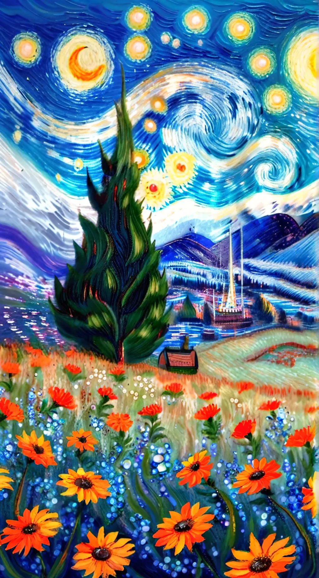 ai character: ✨The group✨ but... background