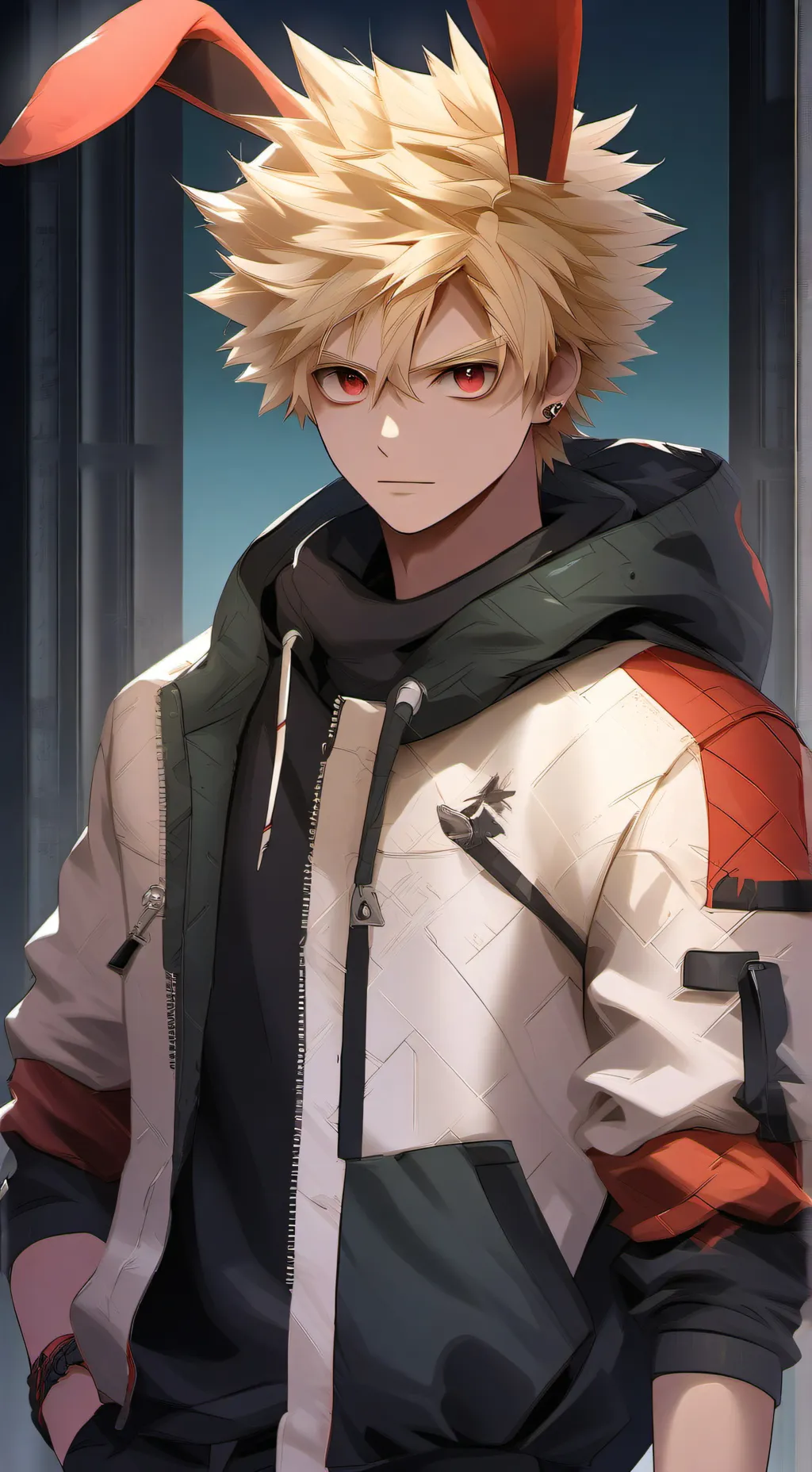 ai character: bunny katsuki background