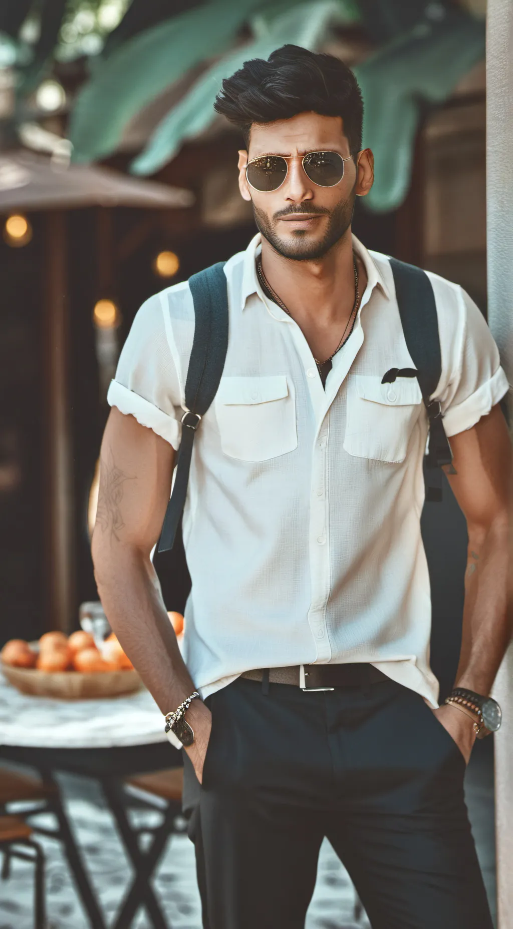 ai character: chill guy background