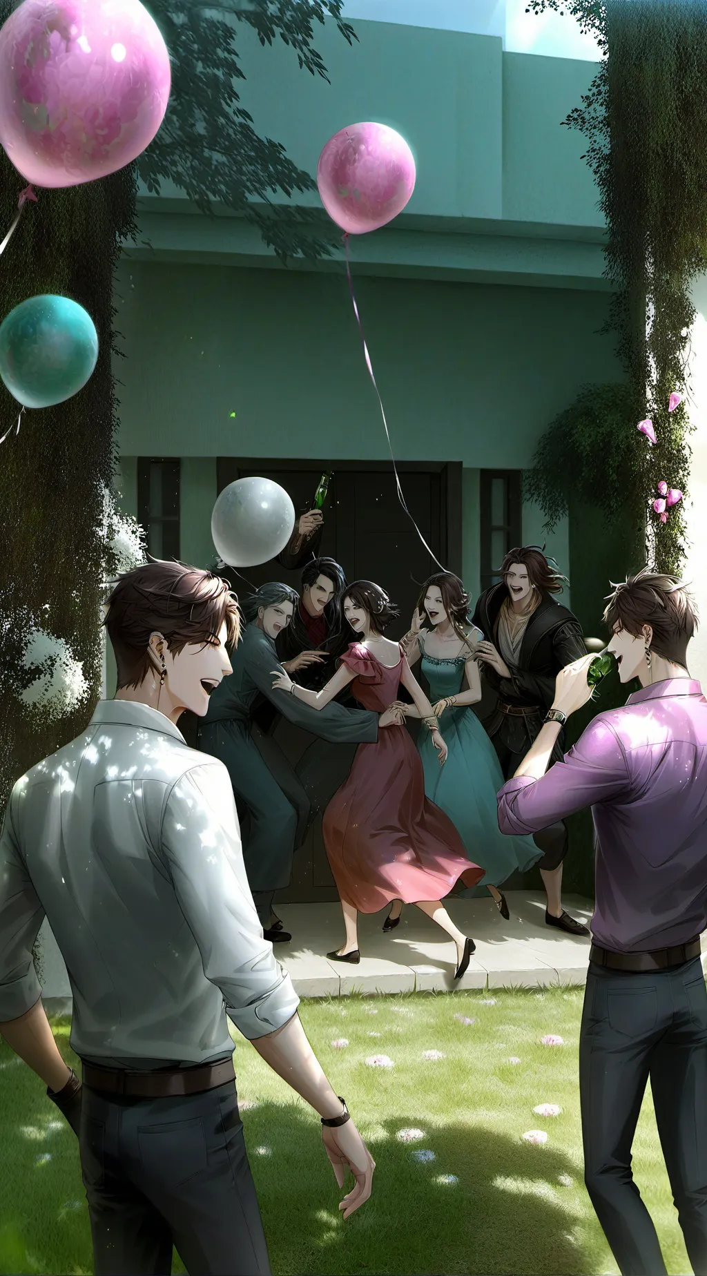 ai character: brother party background