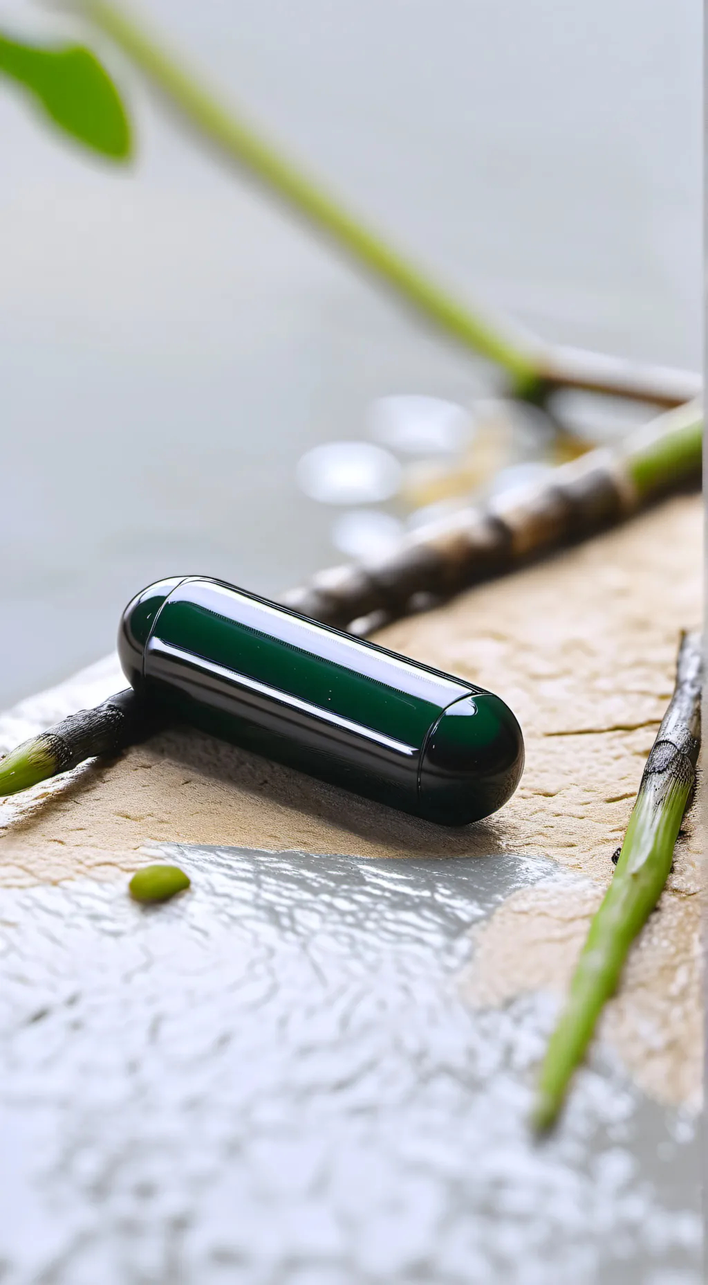 ai character: a green pill background