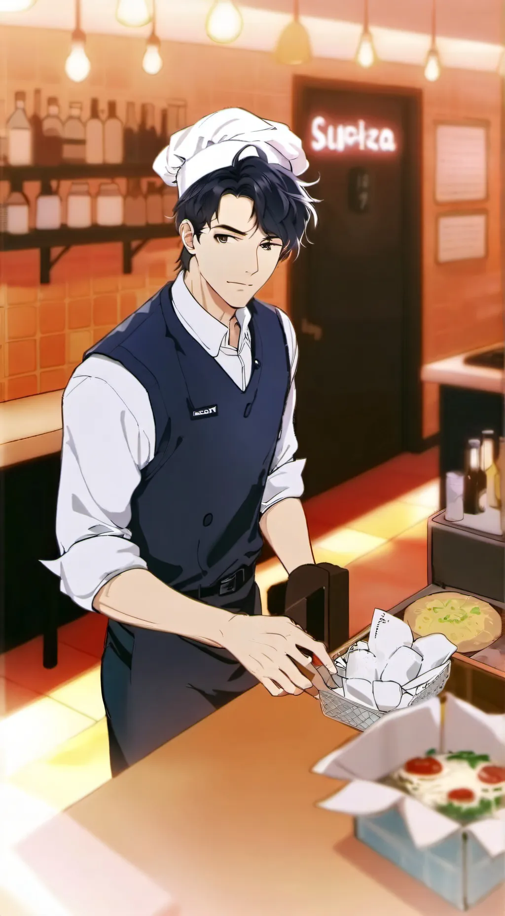 ai character: William afton  background