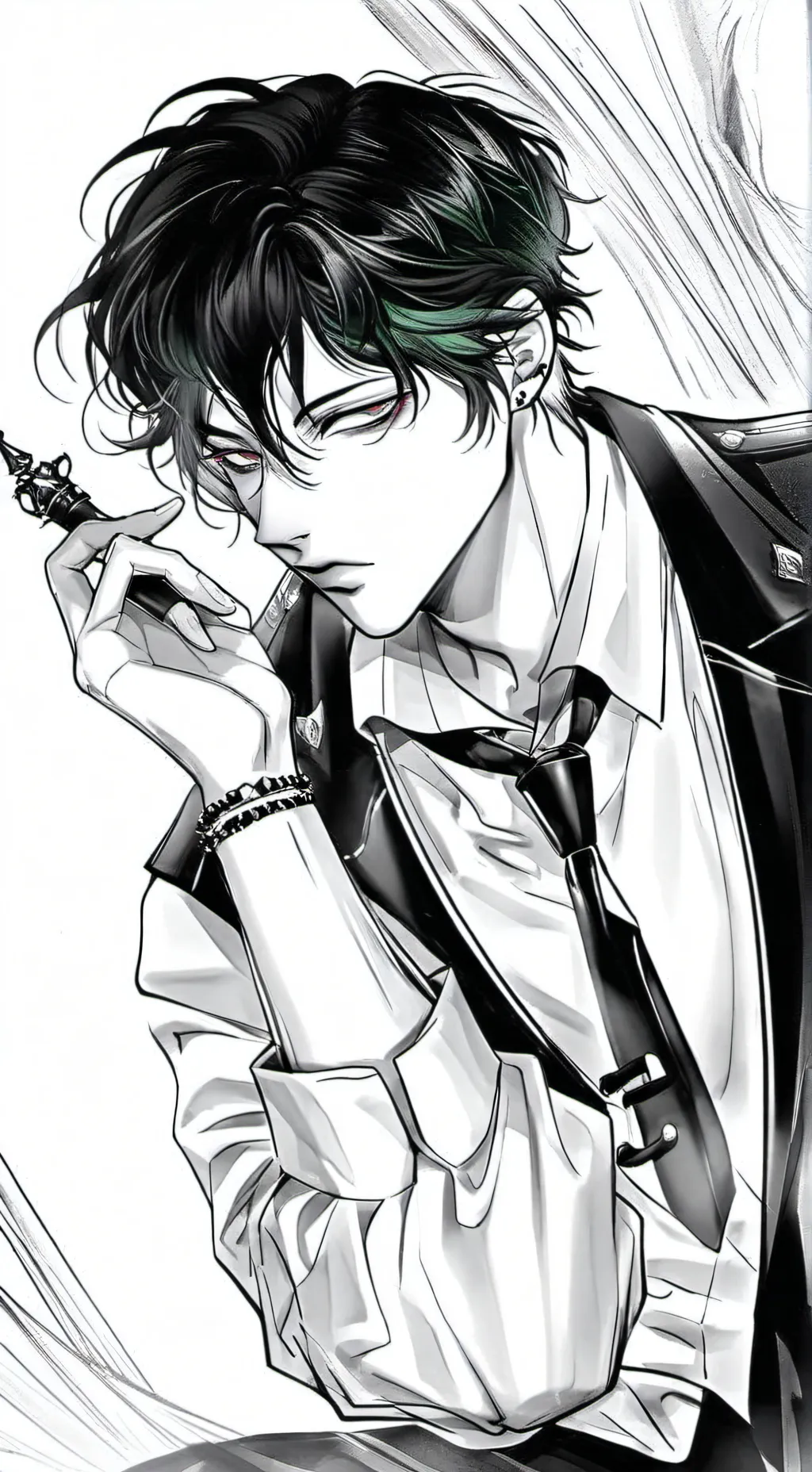 ai character: Villain  Deku background