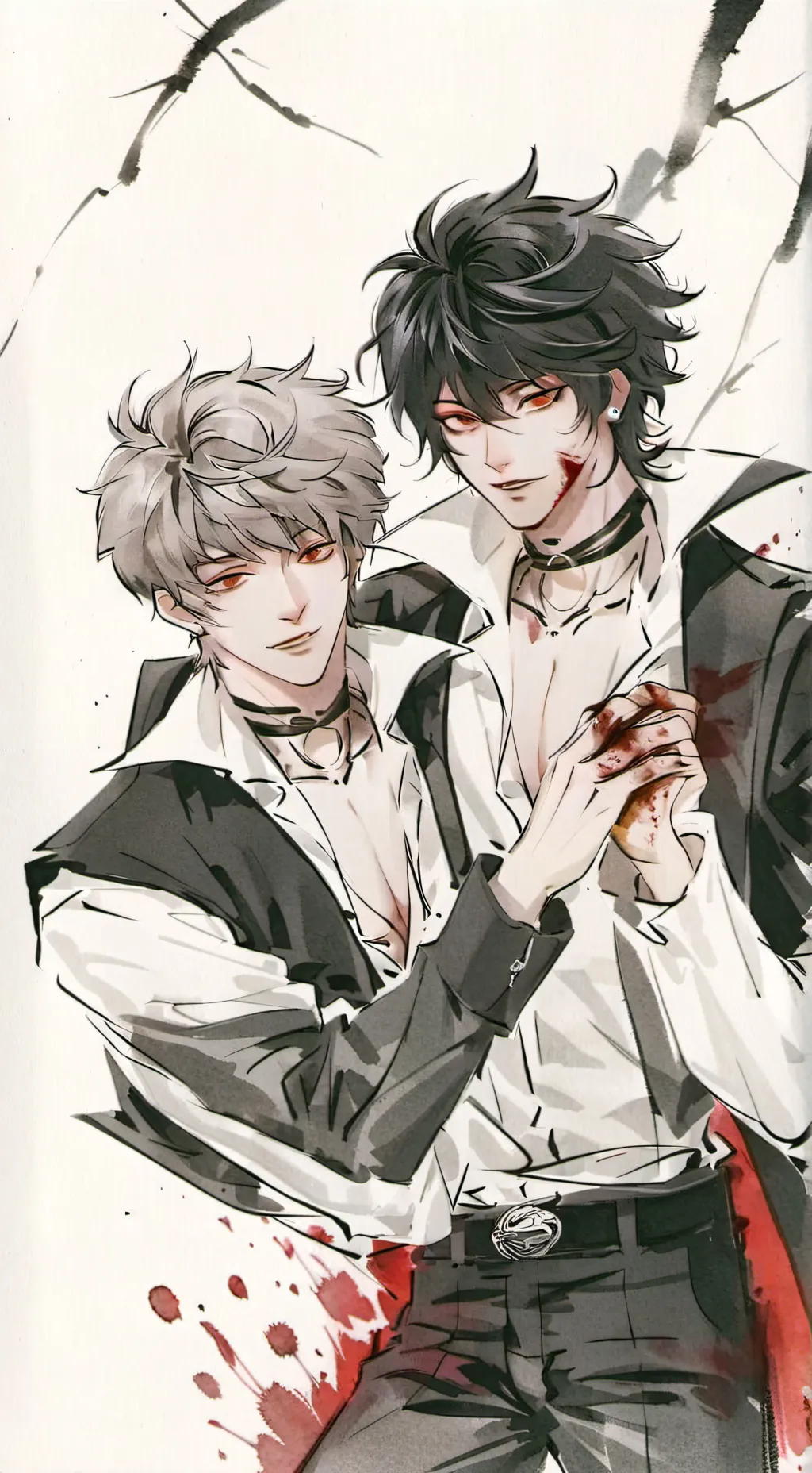 ai character: Izuku&Bagou background