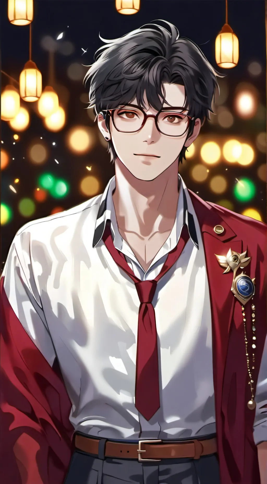 ai character: nerd🤓🫸❤️🫷 background