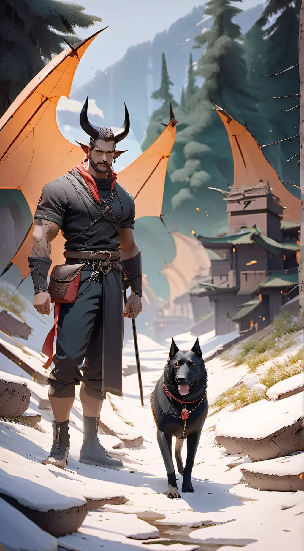 ai character: Devil background